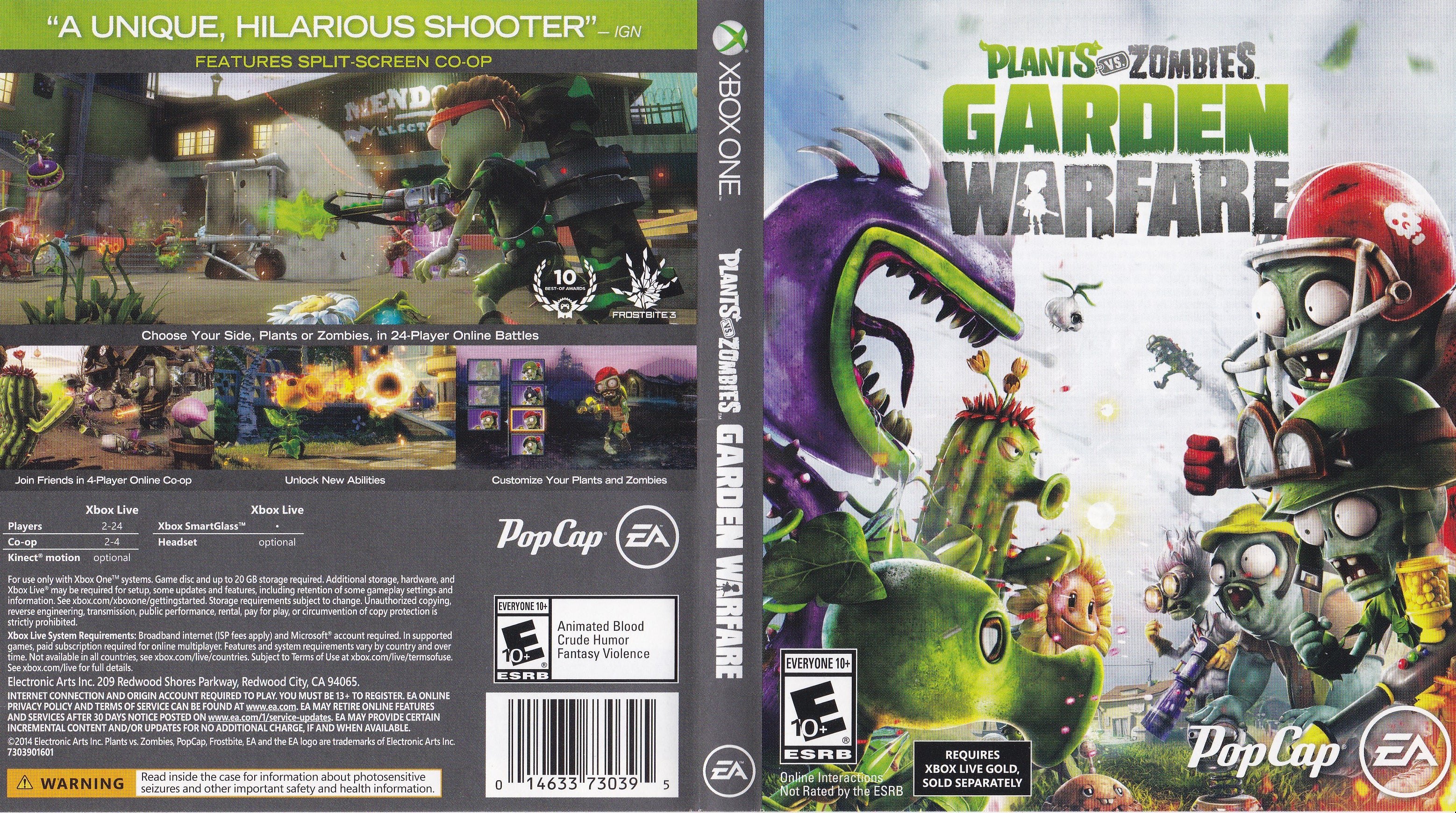 Plants vs Zombies Garden Warfare Xbox One