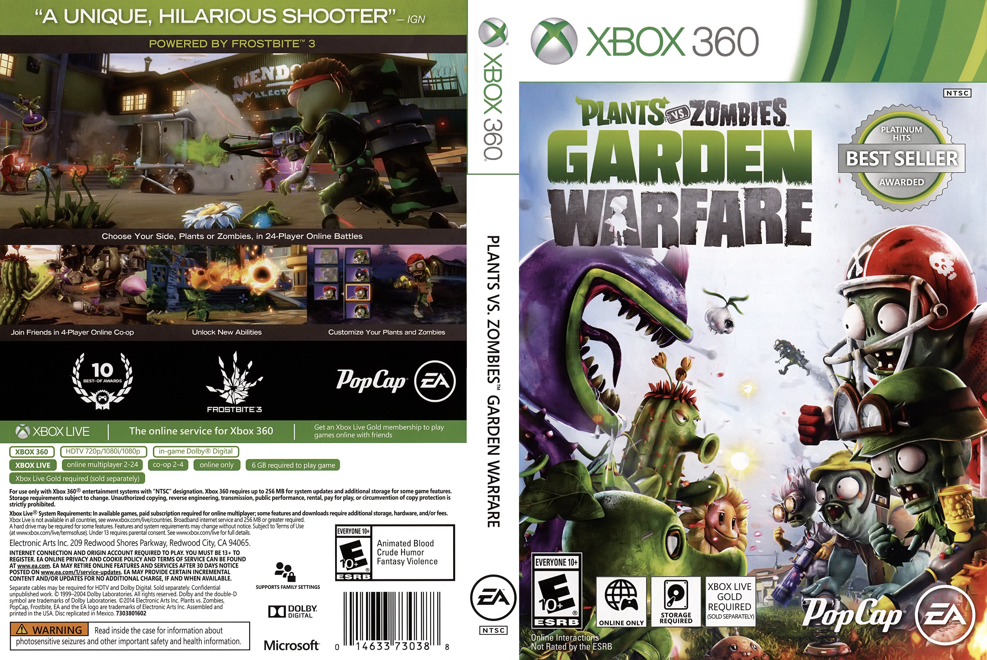 Plants Versus Zombies Garden Warfare Xbox 360