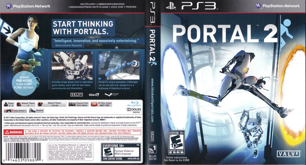 Portal 2 PS3 Clarkade Portal 2 PS3 Clarkade