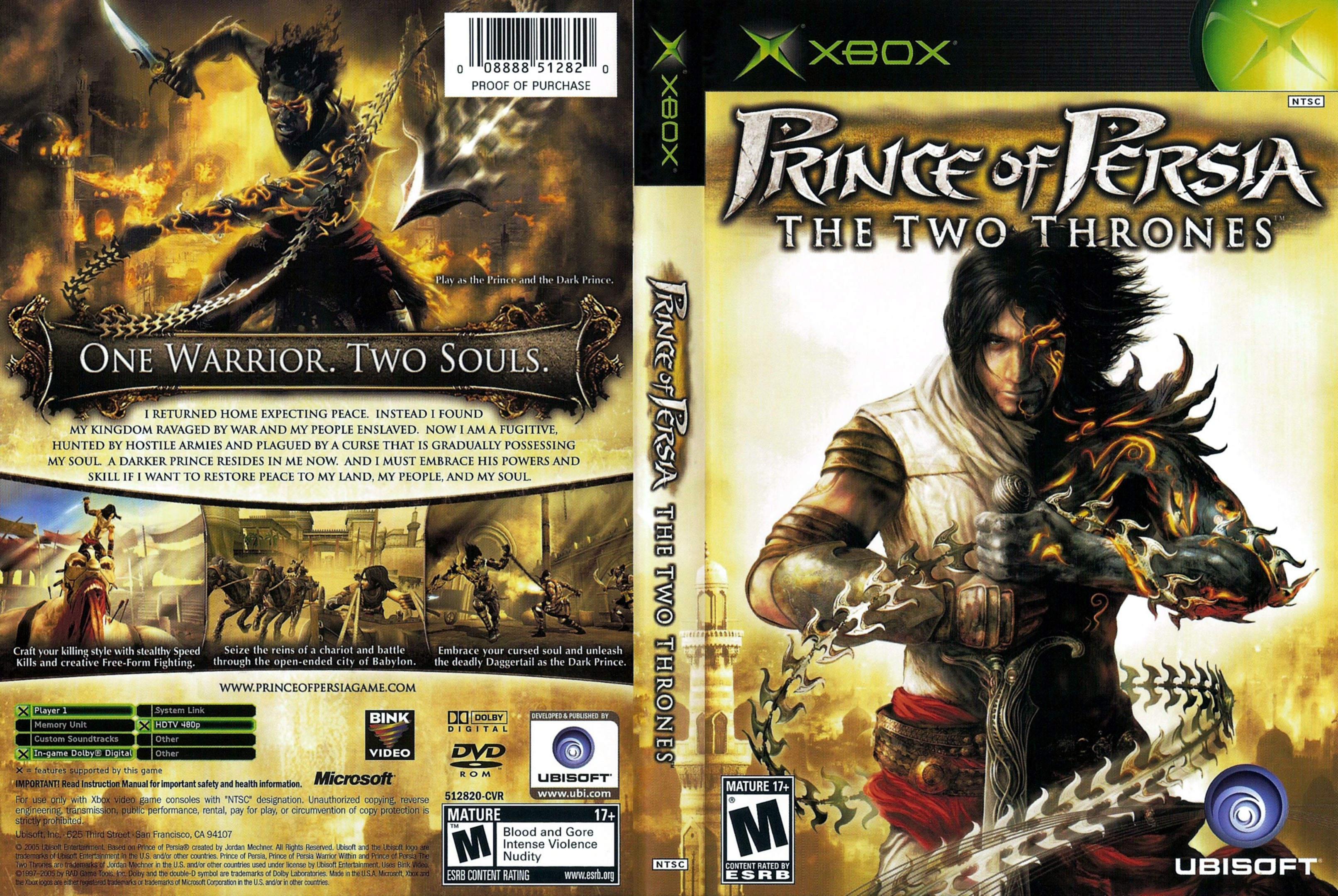 Prince Of Persia The Two Thrones C Xbox