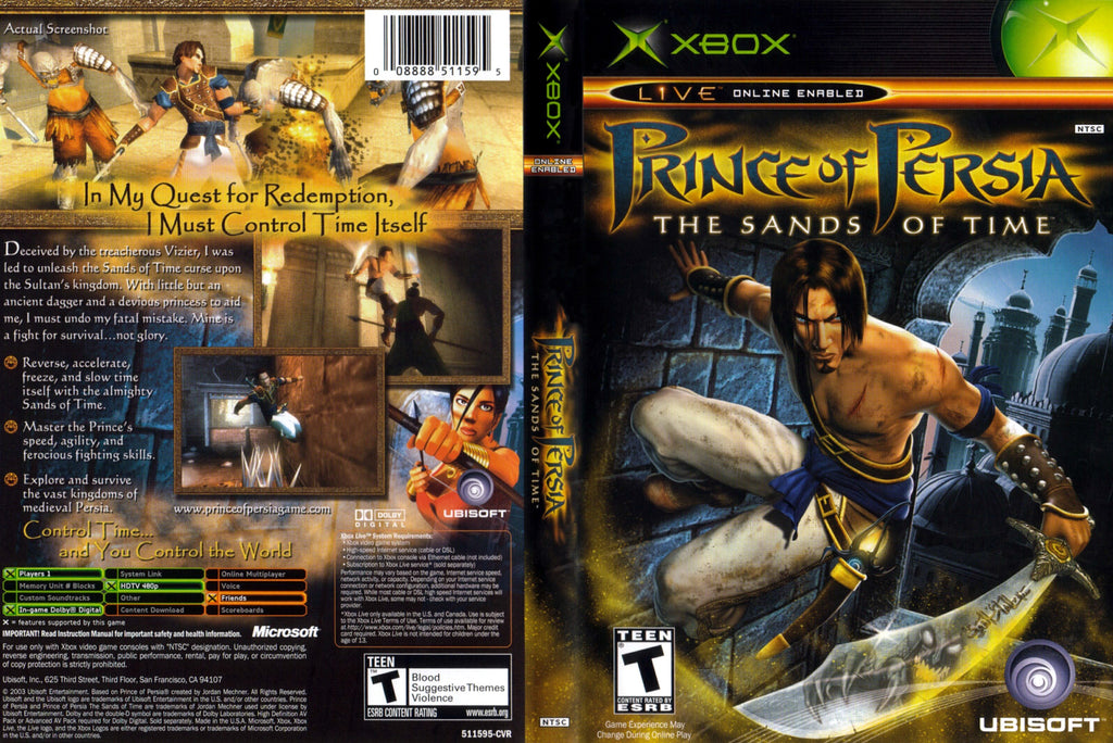 Prince Of Persia The Sands Of Time N Xbox