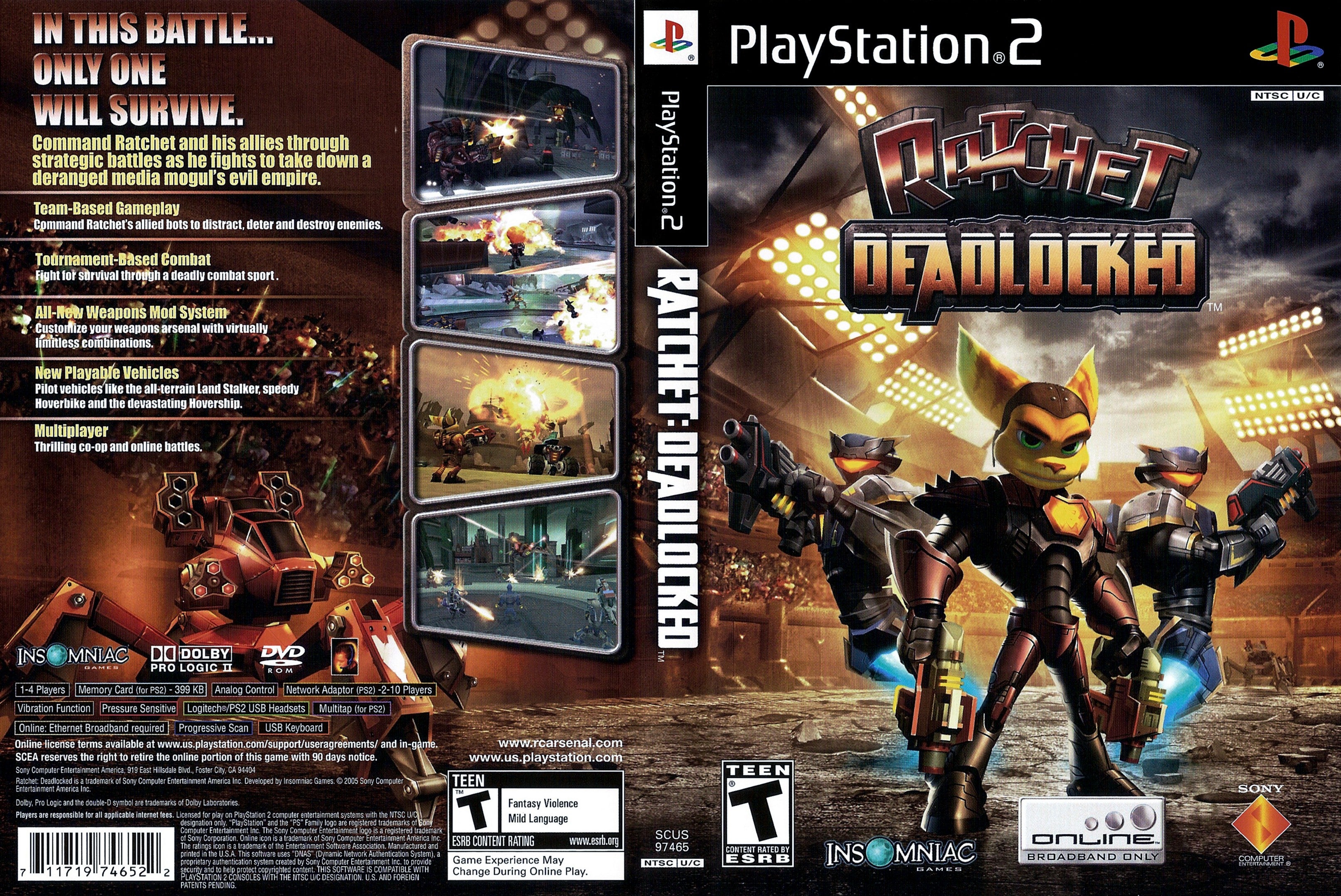 Ratchet : Gladiator - PS2 - Jeu Occasion Pas Cher Ratchet : Gladiator - PS2 - Jeu Occasion Pas Cher