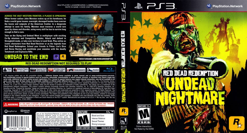 Red Dead Redemption Undead Nightmare PS3