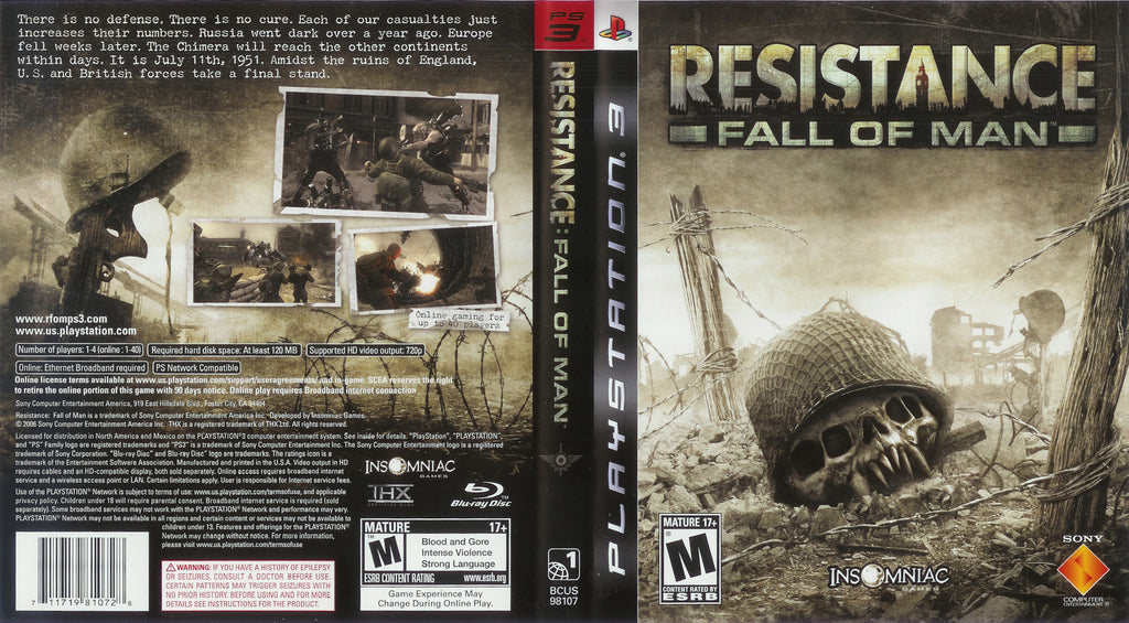 Resistance Fall Of Man PS3