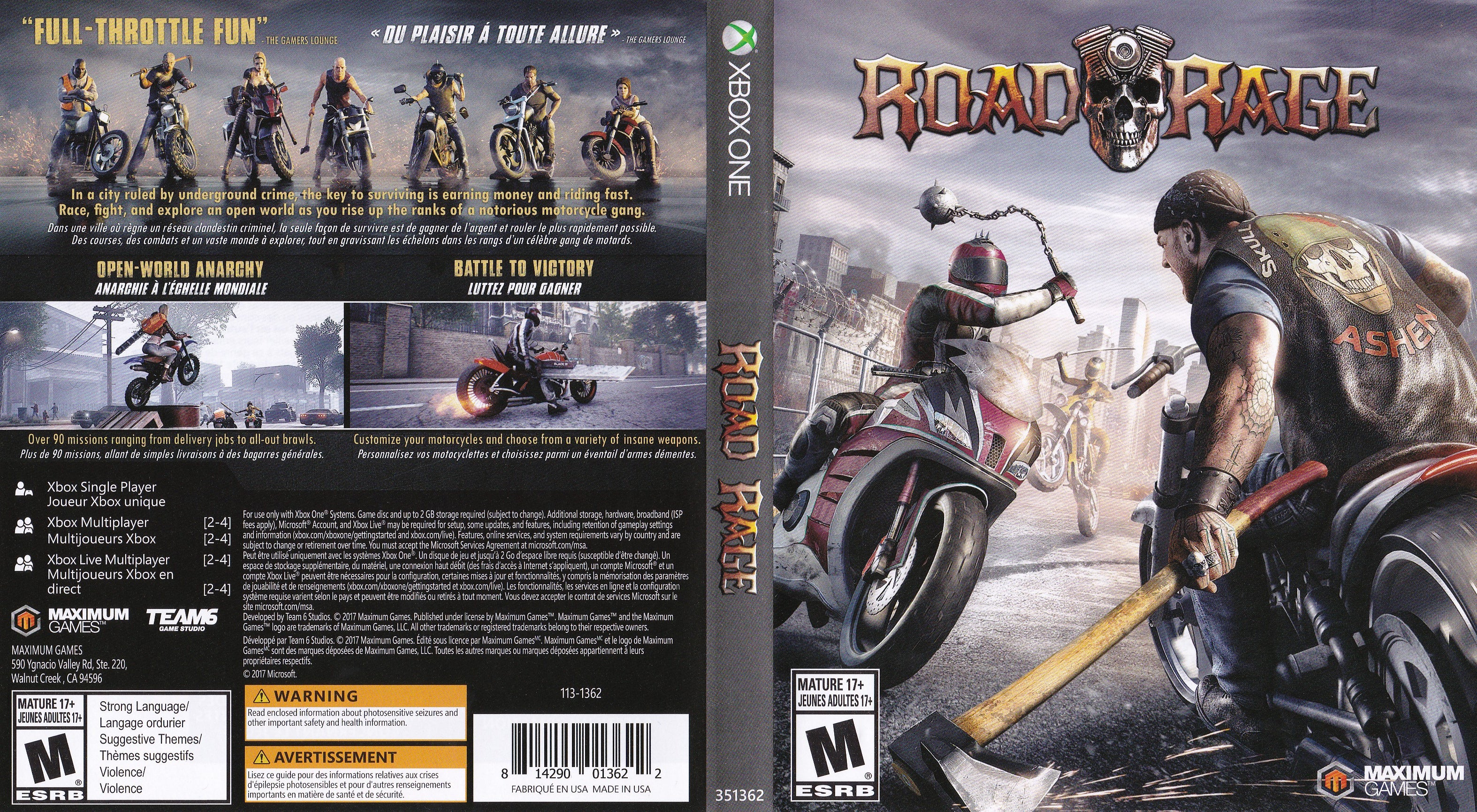 Game de combate em moto, Road Rage será lançado para PS4, Xbox One e PC  este ano - GameBlast