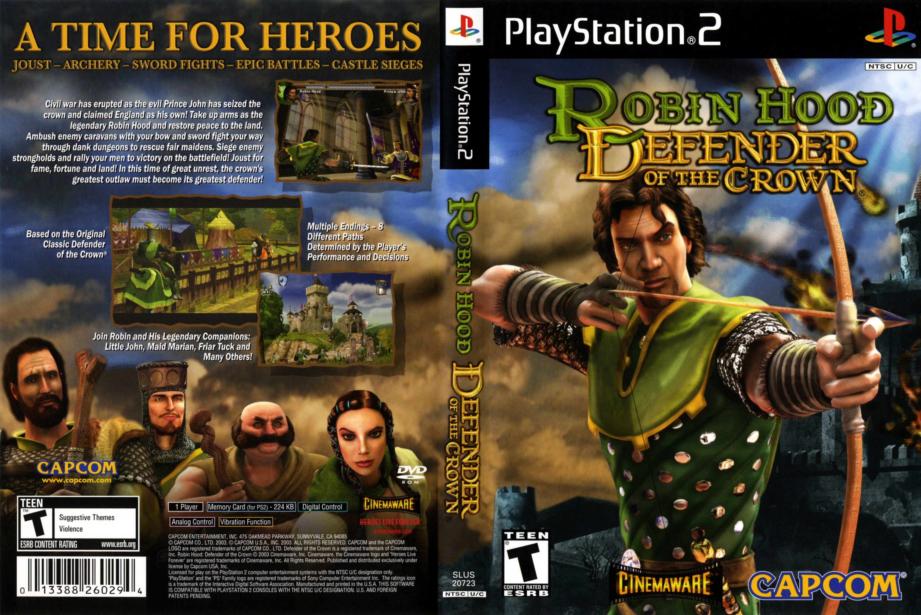 Robin Hood Defender of the Crown PS2