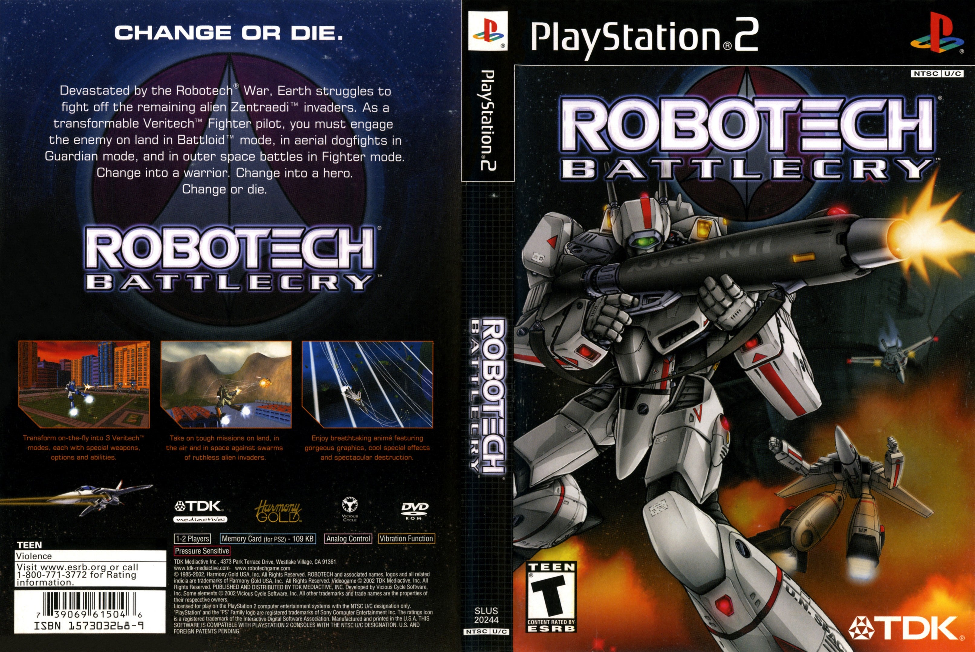 Robotech Battlecry PS2