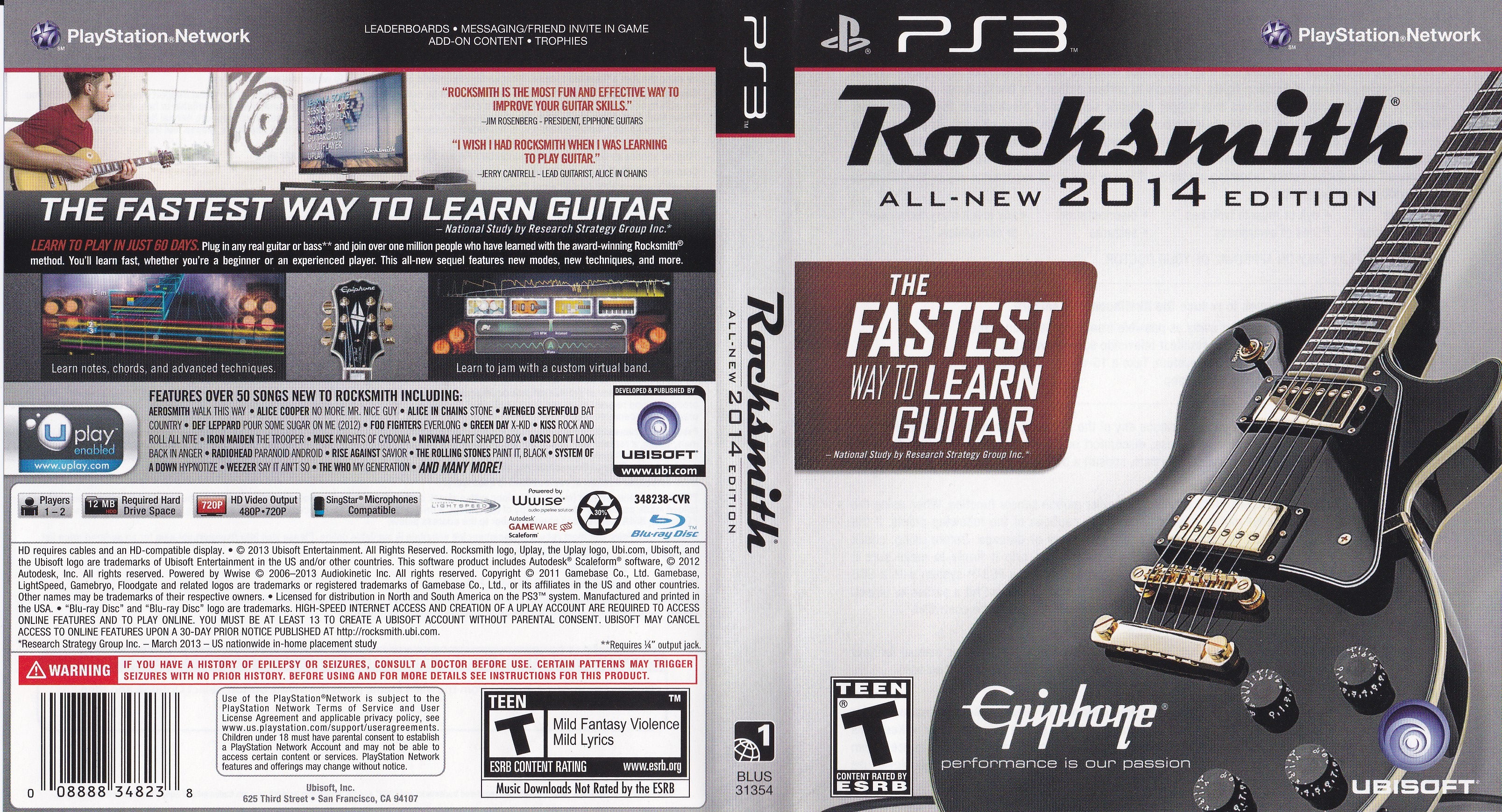 Rocksmith All New 2014 Edition PS3