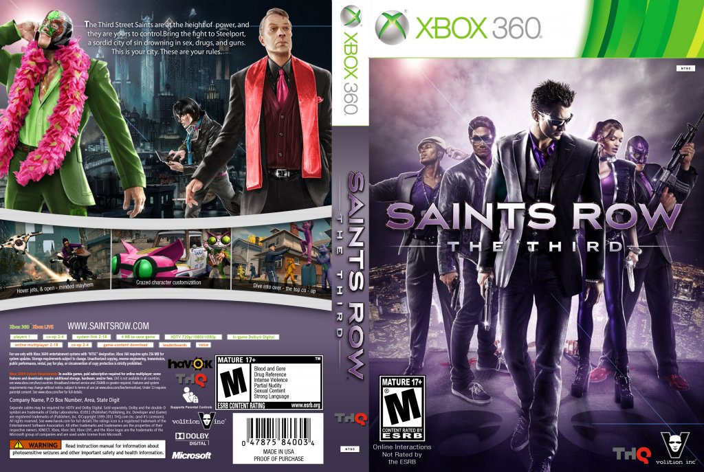 Saints Row The Third Xbox 360 - Main Image