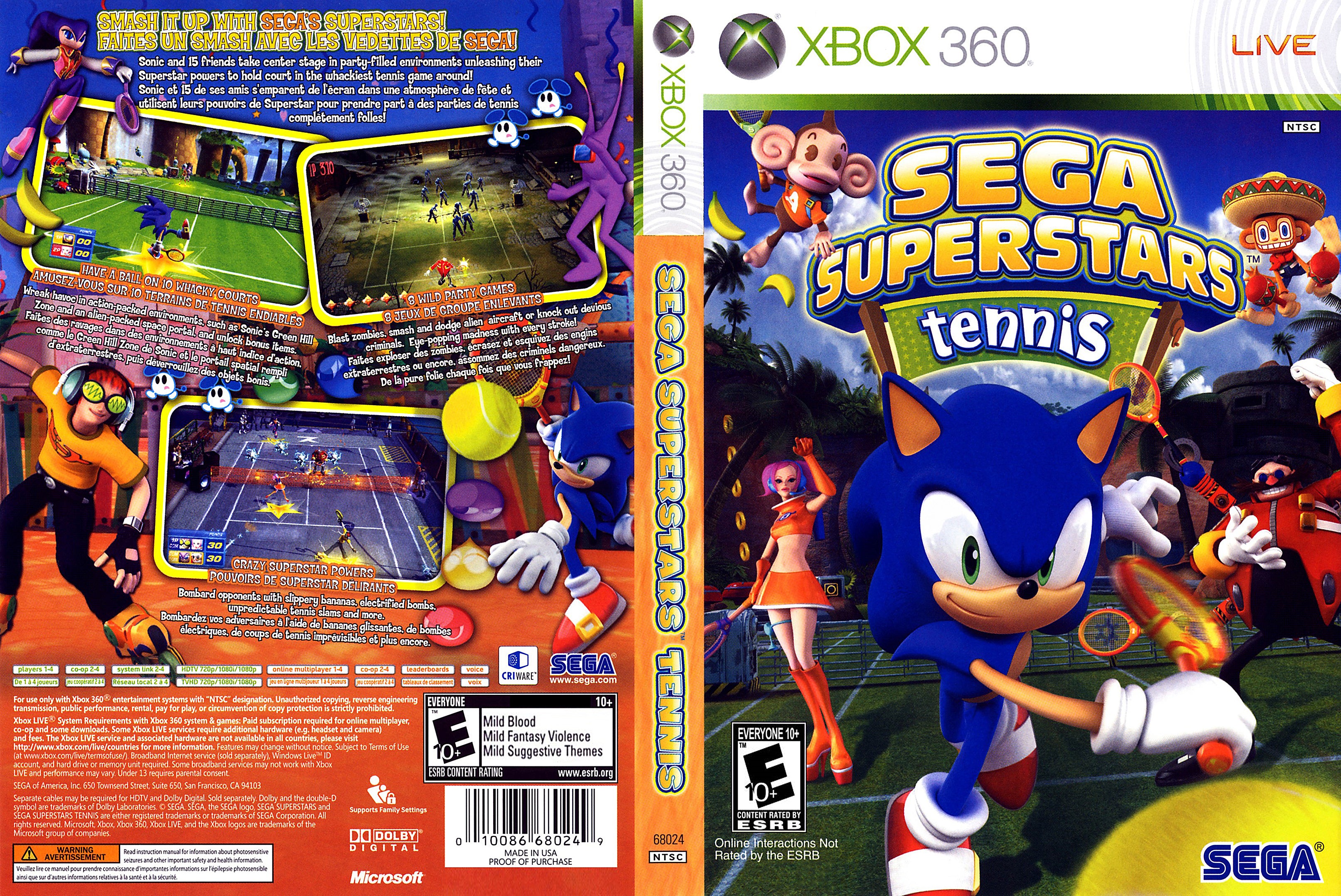 Sega Superstars Tennis Xbox 360