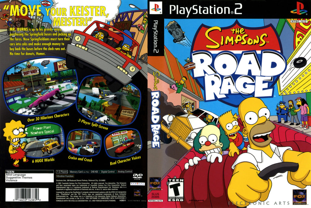 The Simpsons Road Rage N BL PS2