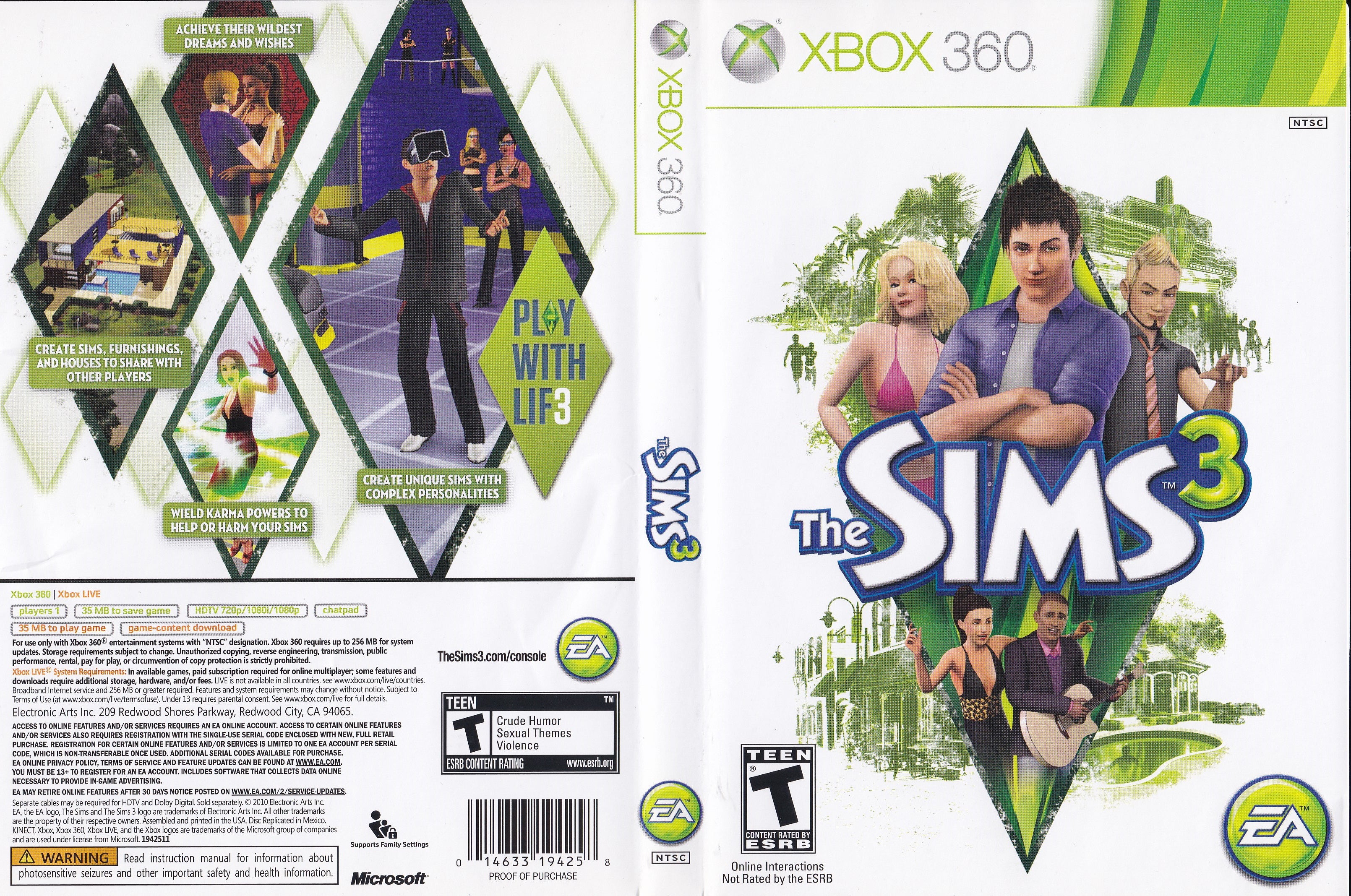 The Sims 3 Xbox 360