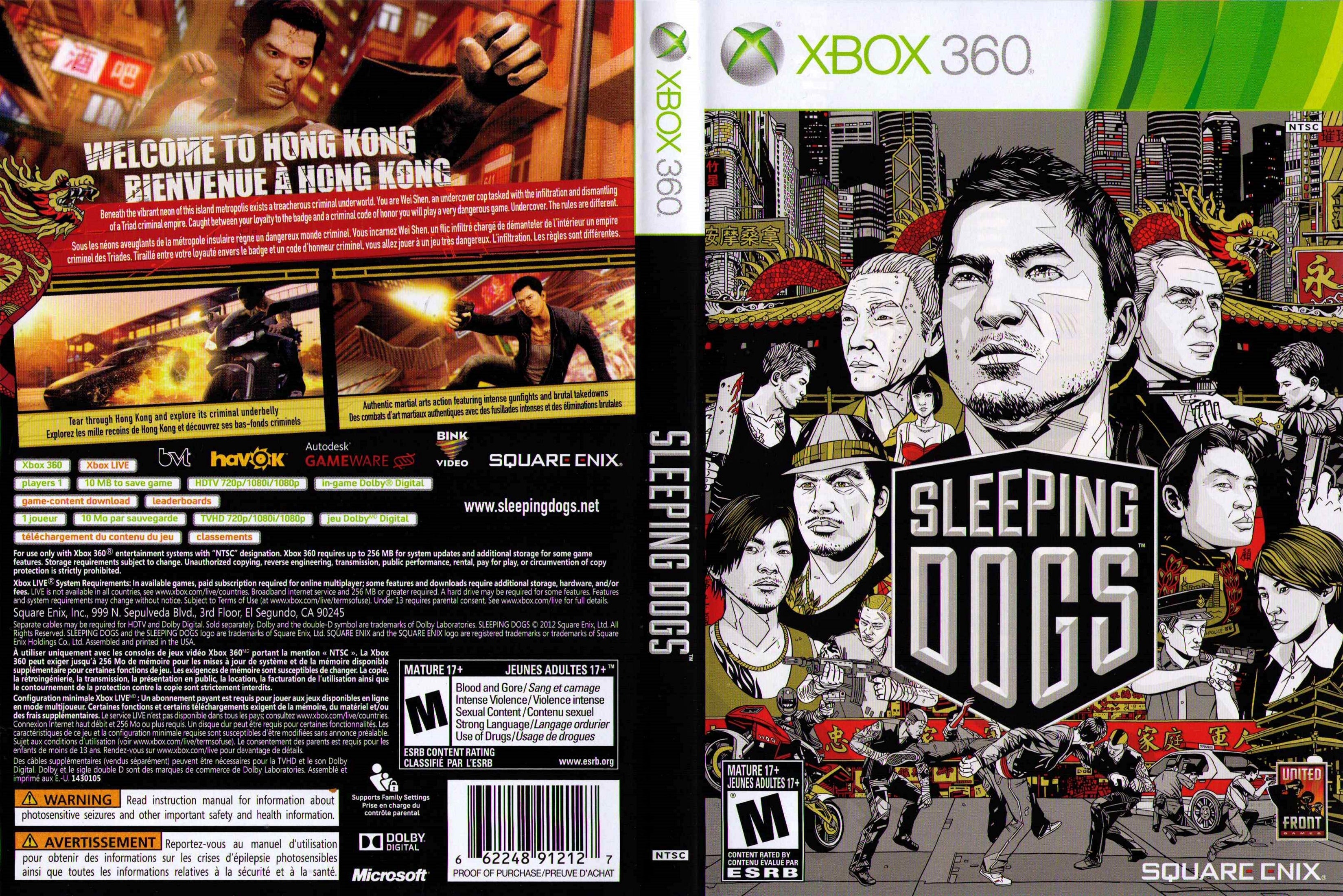  Sleeping Dogs - Xbox 360 : Square Enix LLC: Video