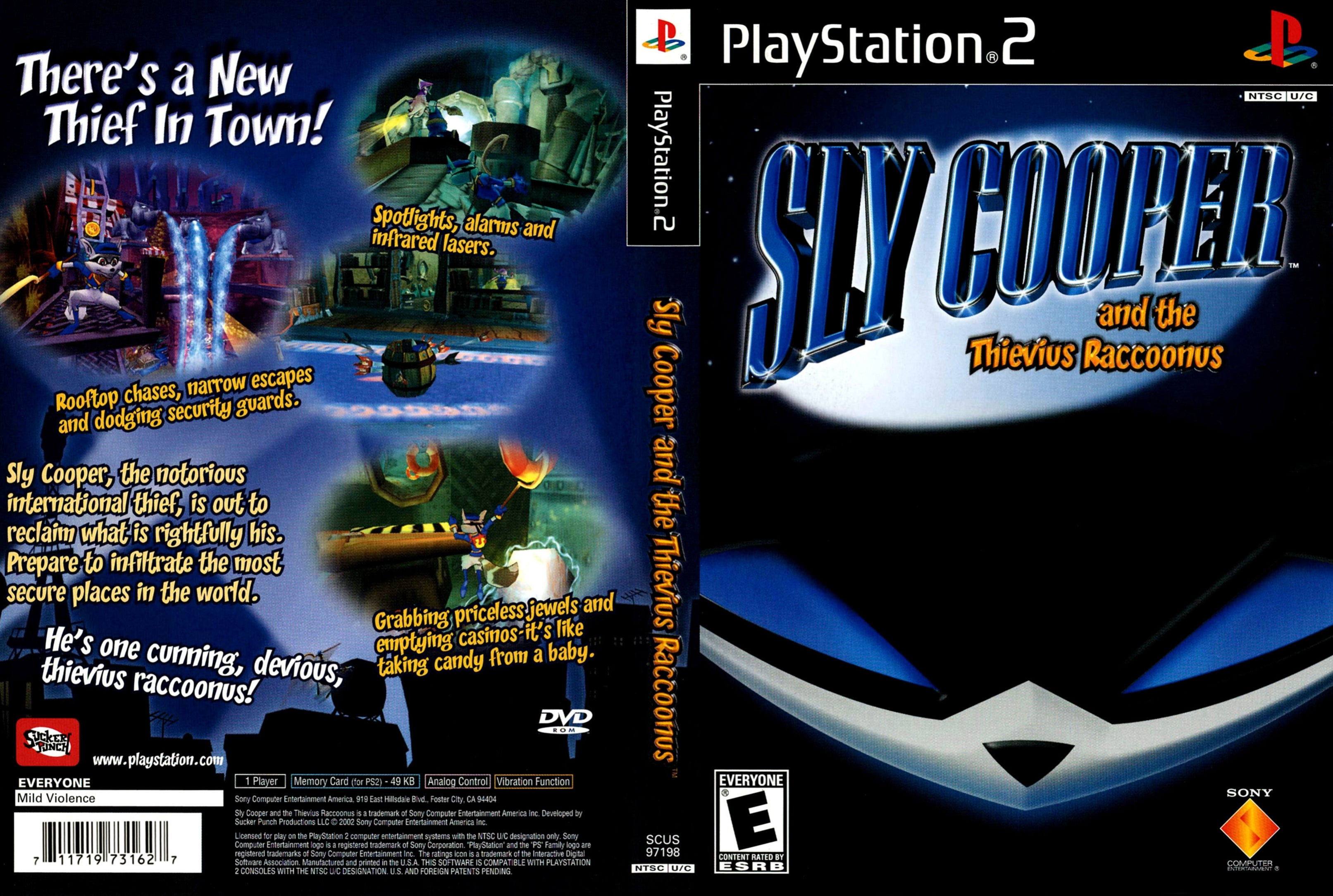 Sly Cooper and the Thievius Raccoonus C BL PS2