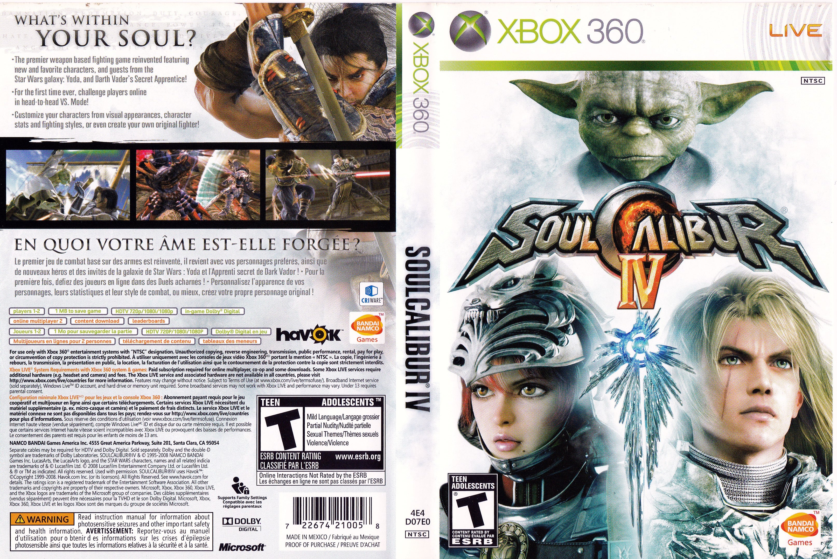 Soul Calibur IV Xbox 360
