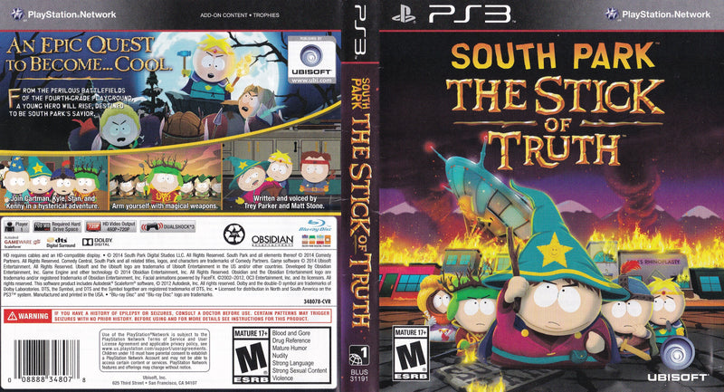 South Park Le Bâton De La Vérité Playstation 3 – Retromania South Park Le Bâton De La Vérité Playstation 3 – Retromania