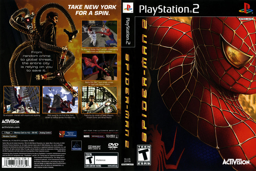 Spider-Man 2 N BL PS2