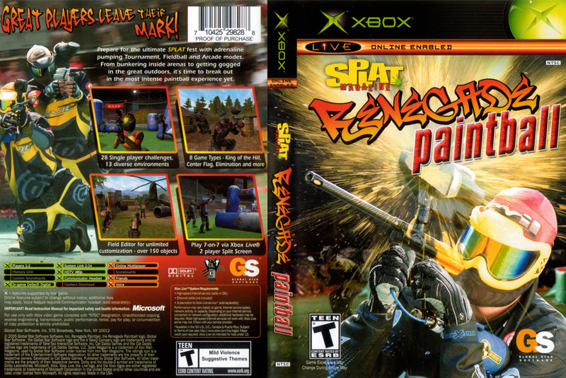 original xbox paintball game