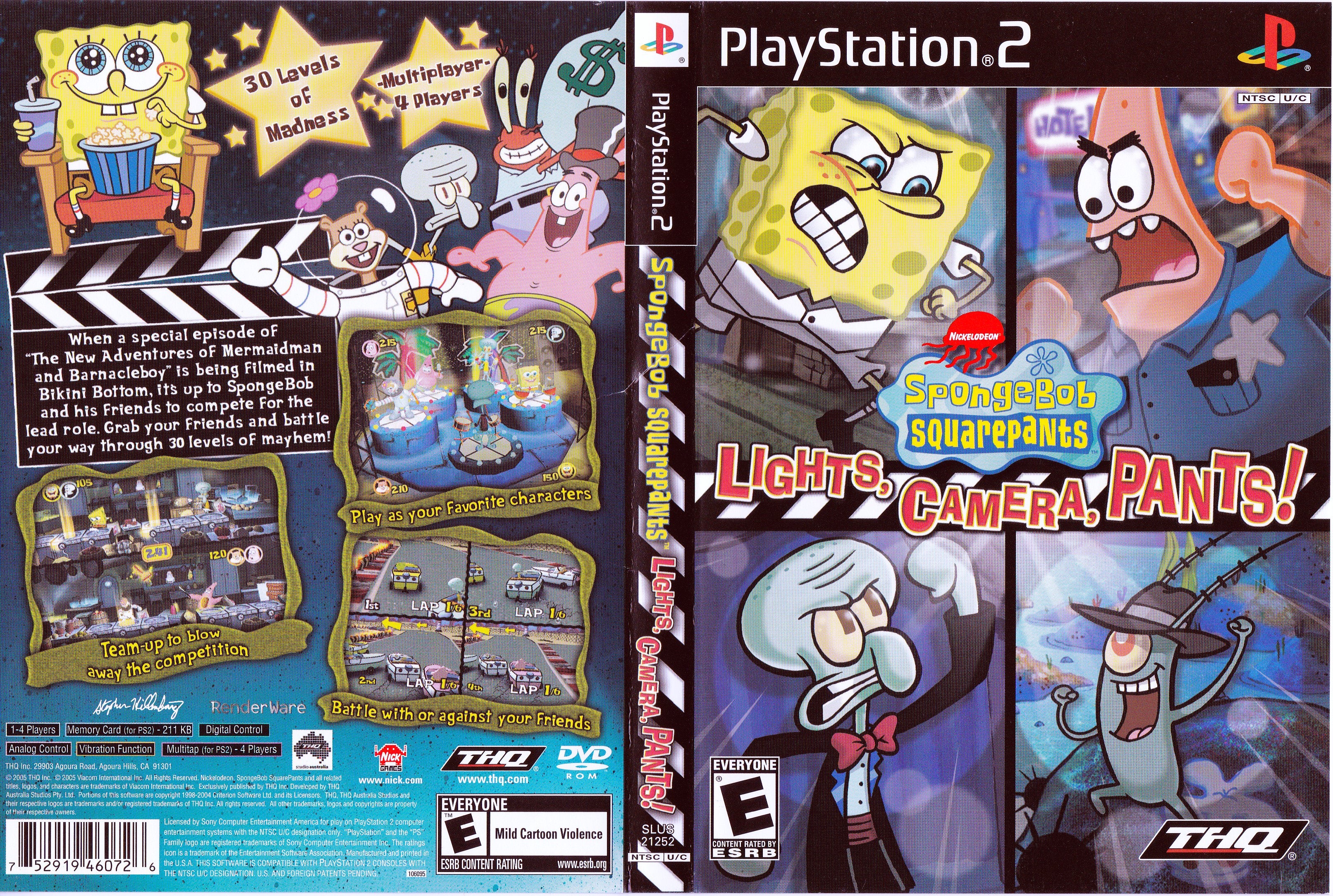 SpongeBob SquarePants Lights, Camera, Pants PS2