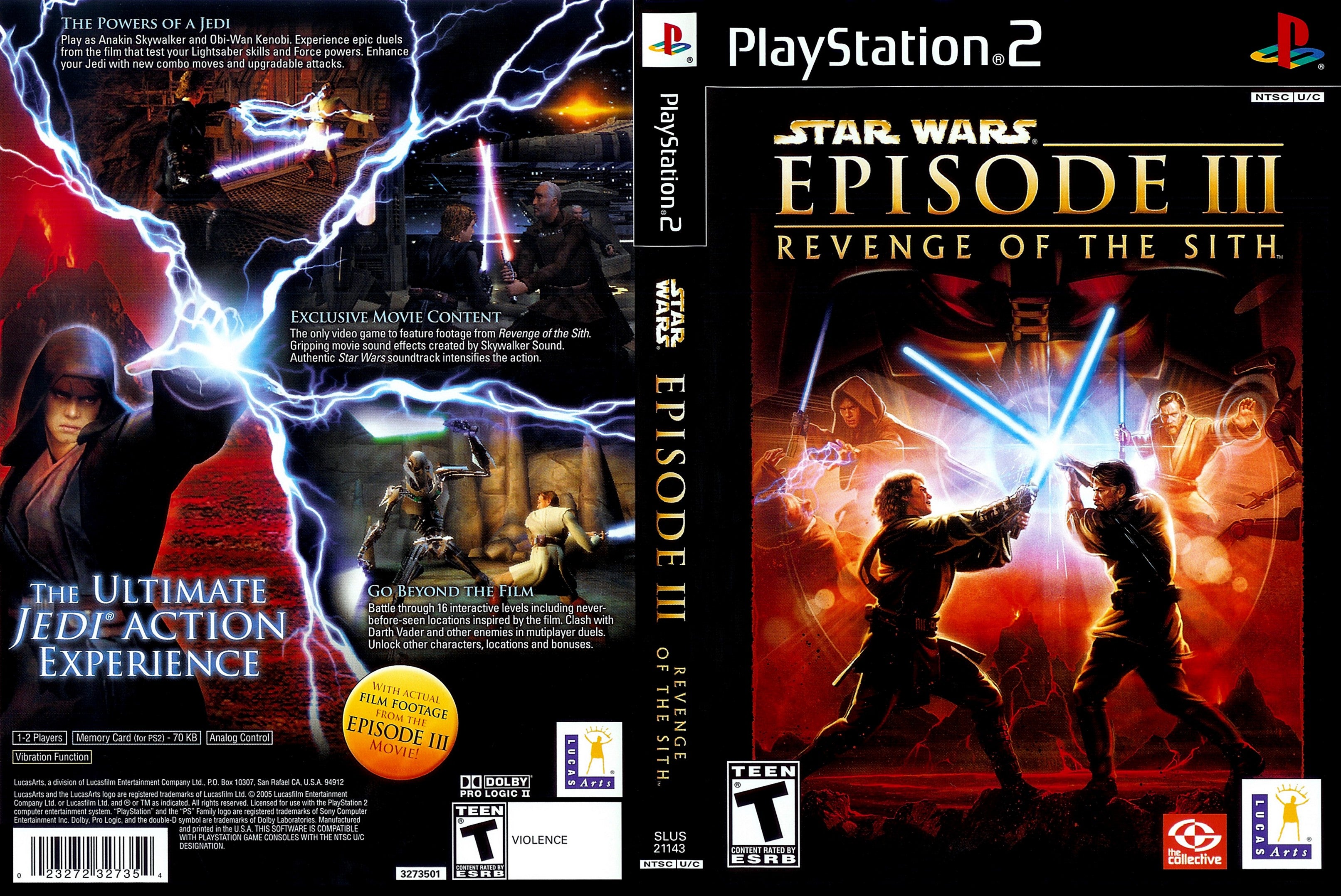  Star Wars Episode III Revenge of the Sith - PlayStation 2 :  Unknown: Video Games