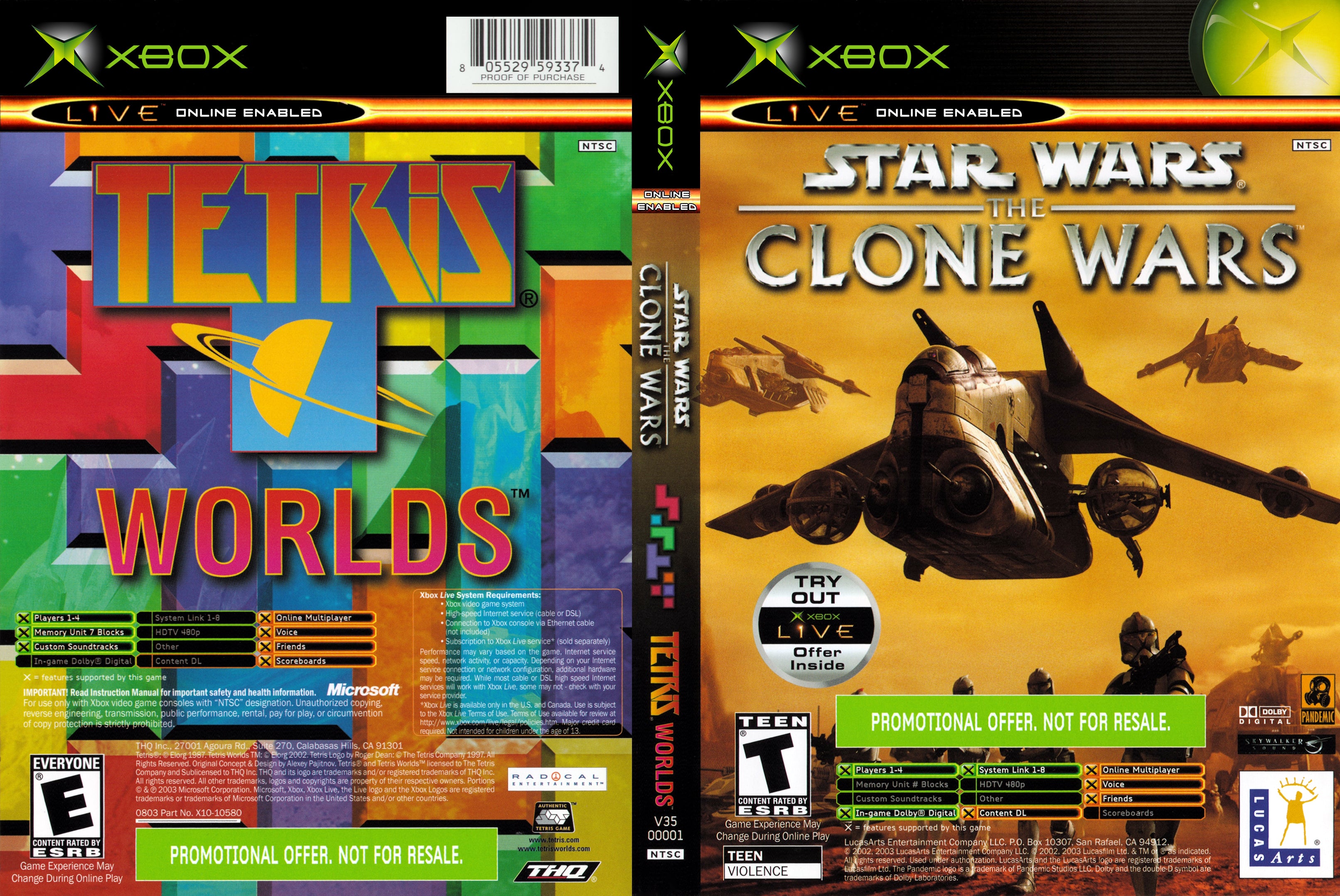 Star Wars The Clone Wars Tetris Worlds Xbox