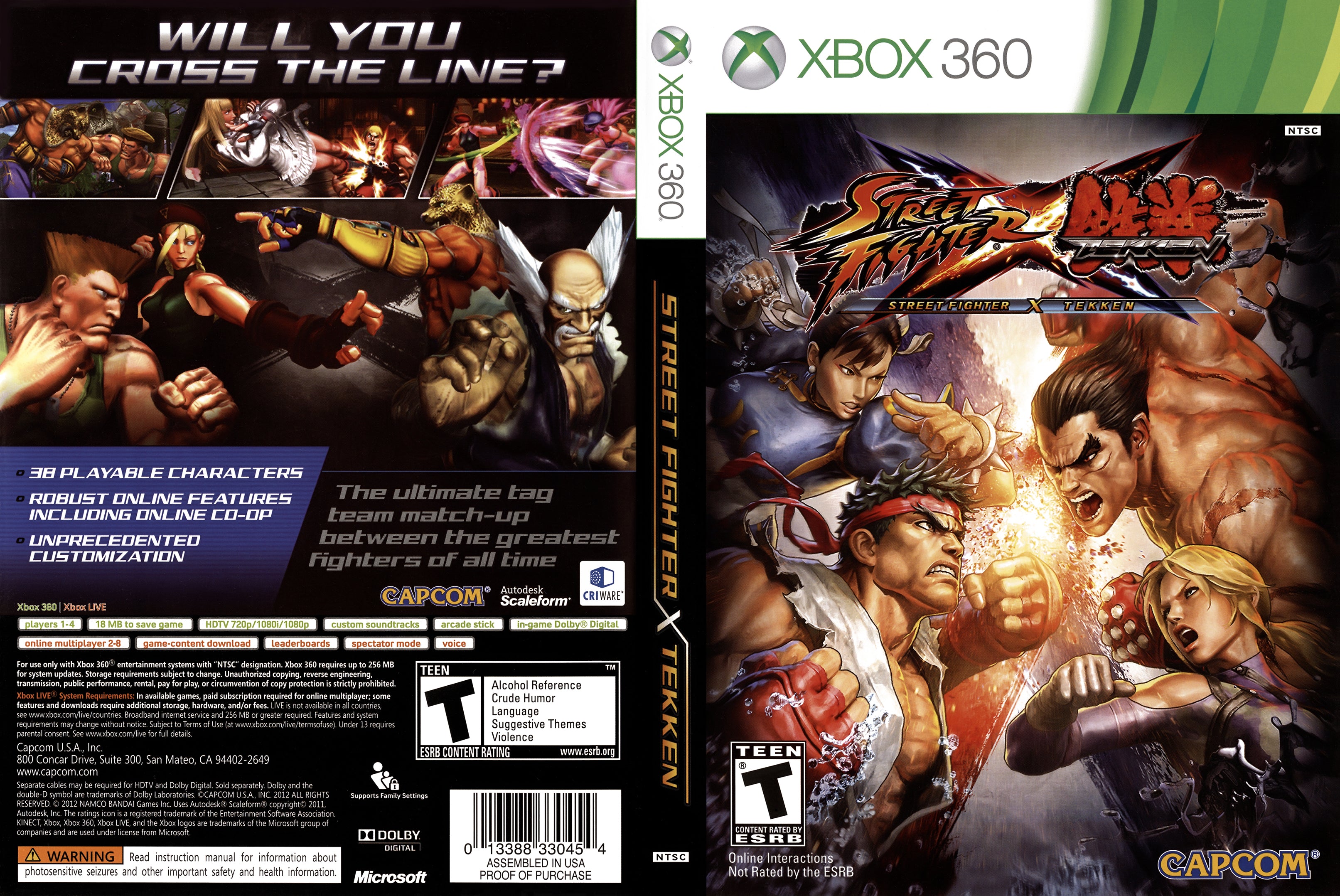 Street Fighter X Tekken Xbox 360