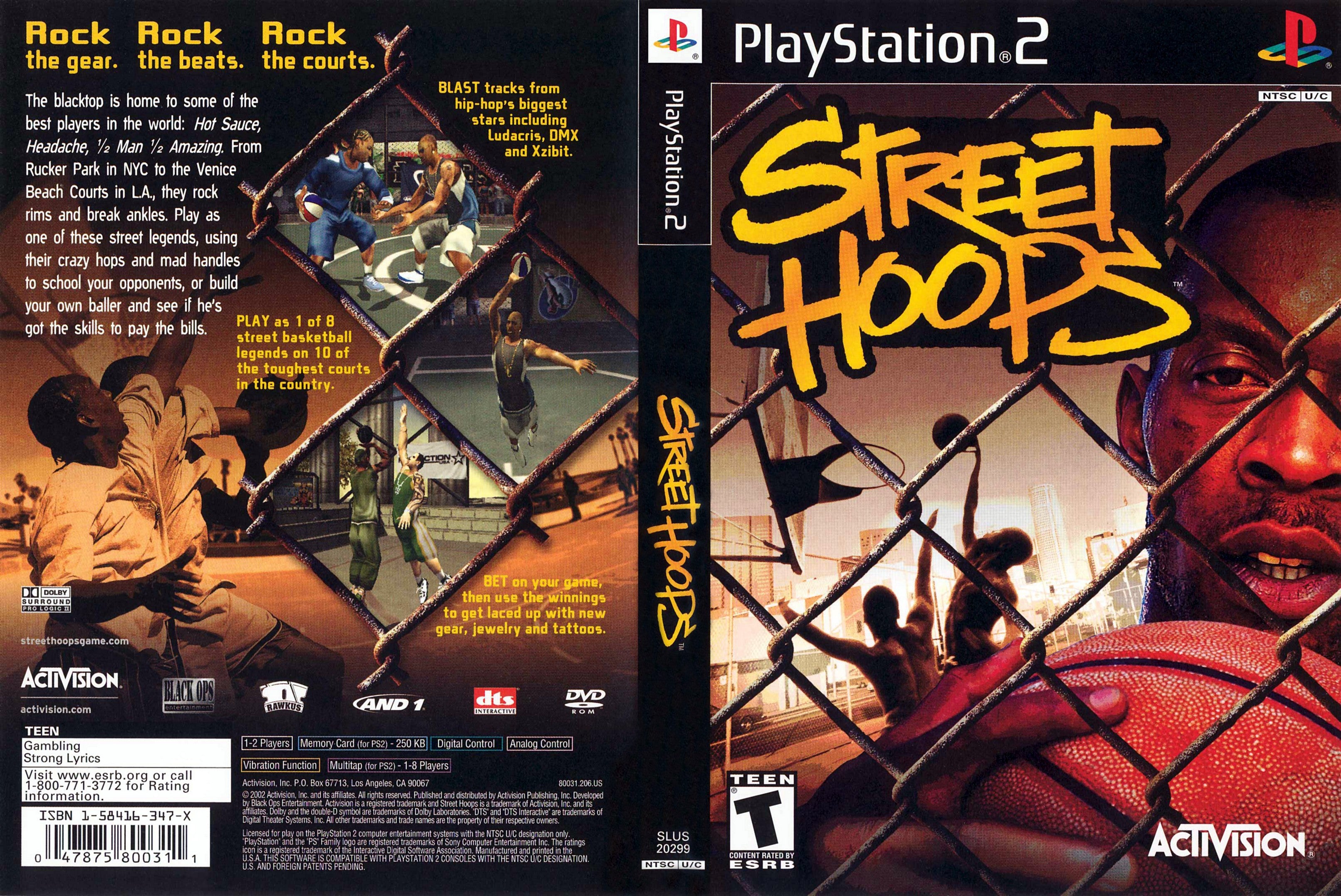 Street Hoops PS2