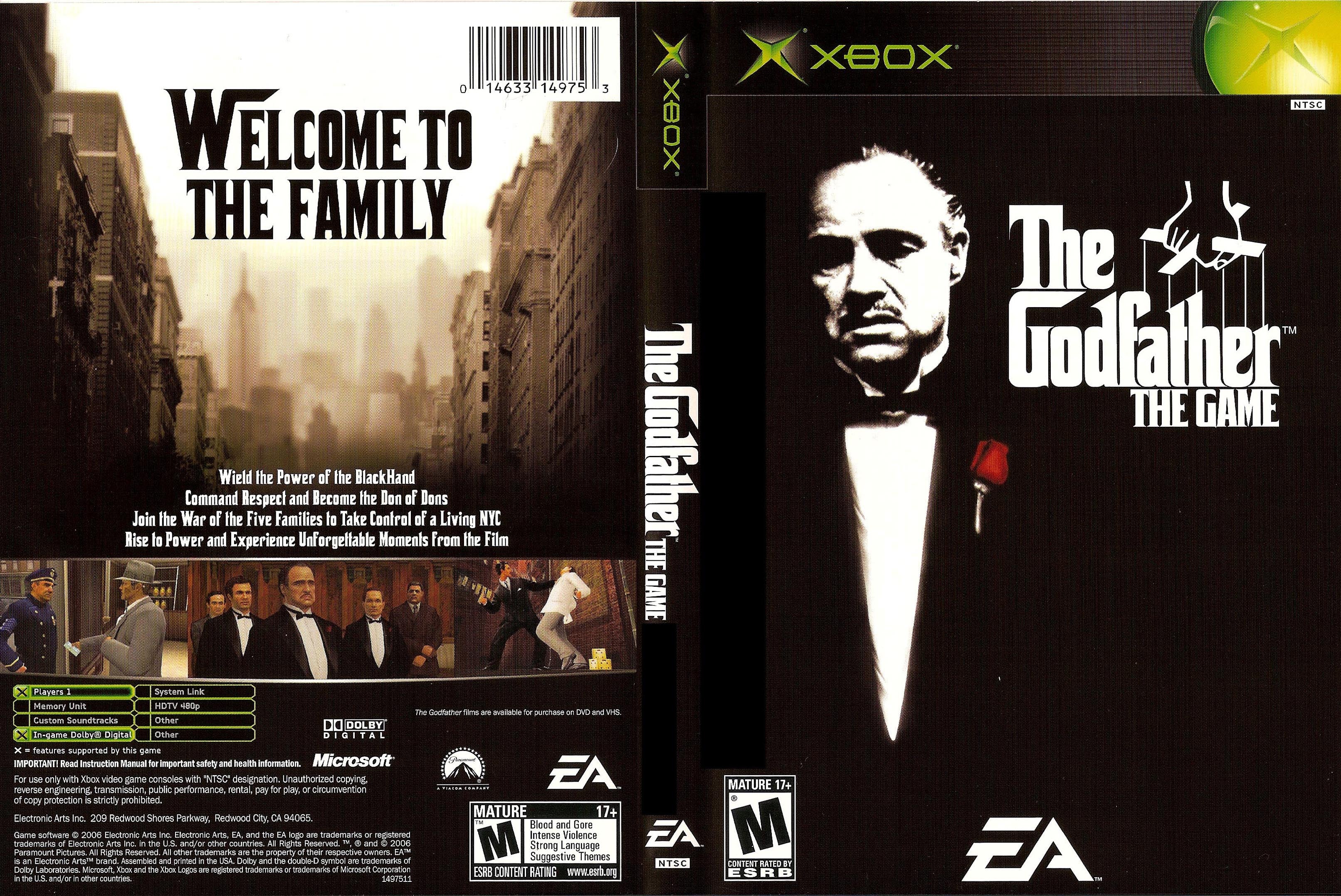 The Godfather The Game Xbox