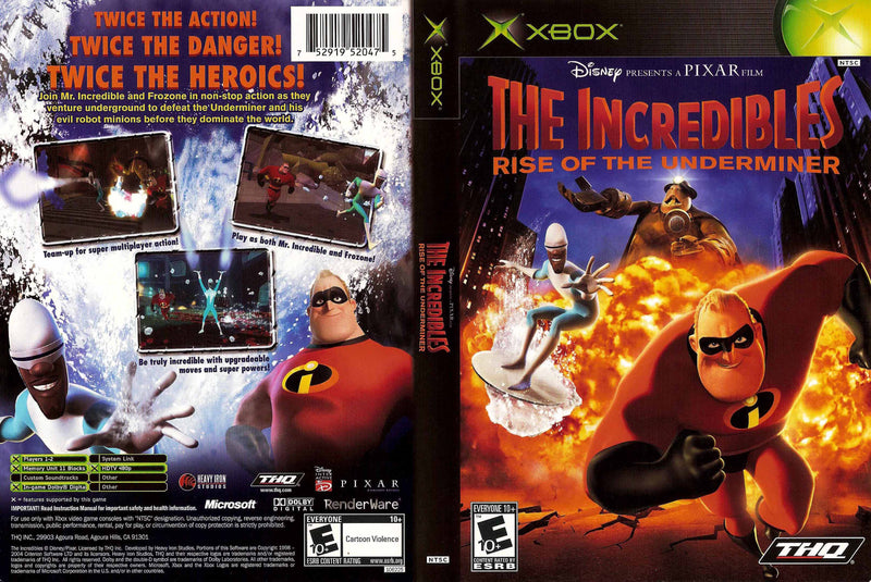 The Incredibles Rise of the Underminer N Xbox Clarkade