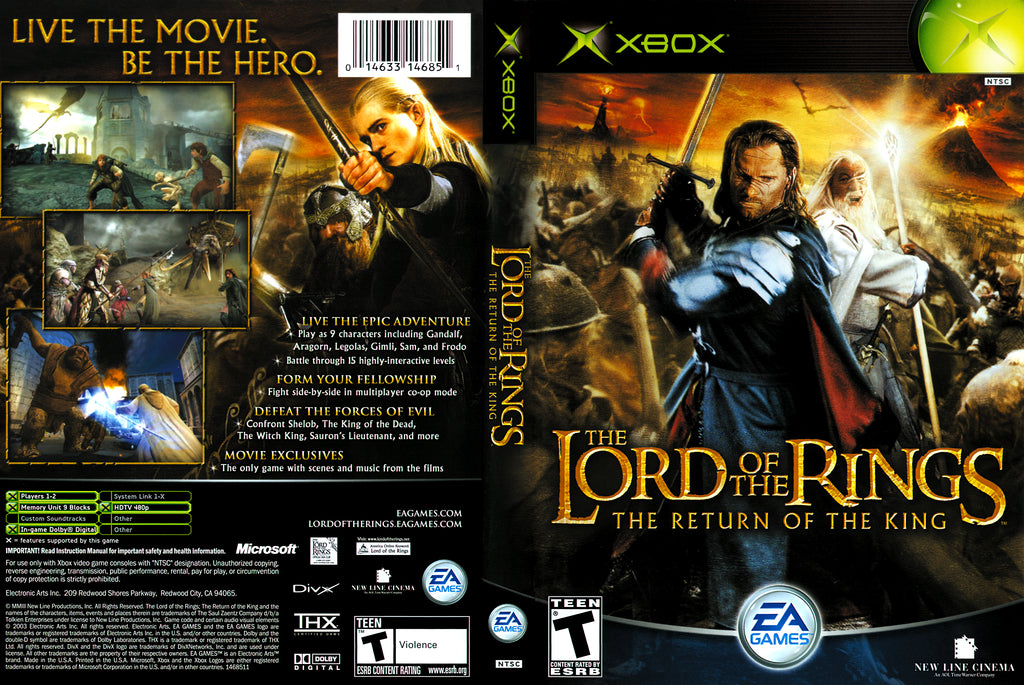 The Lord Of The Rings The Return Of The King N Xbox