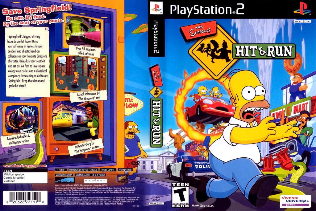 Simpsons Hit & Run C BL PS2