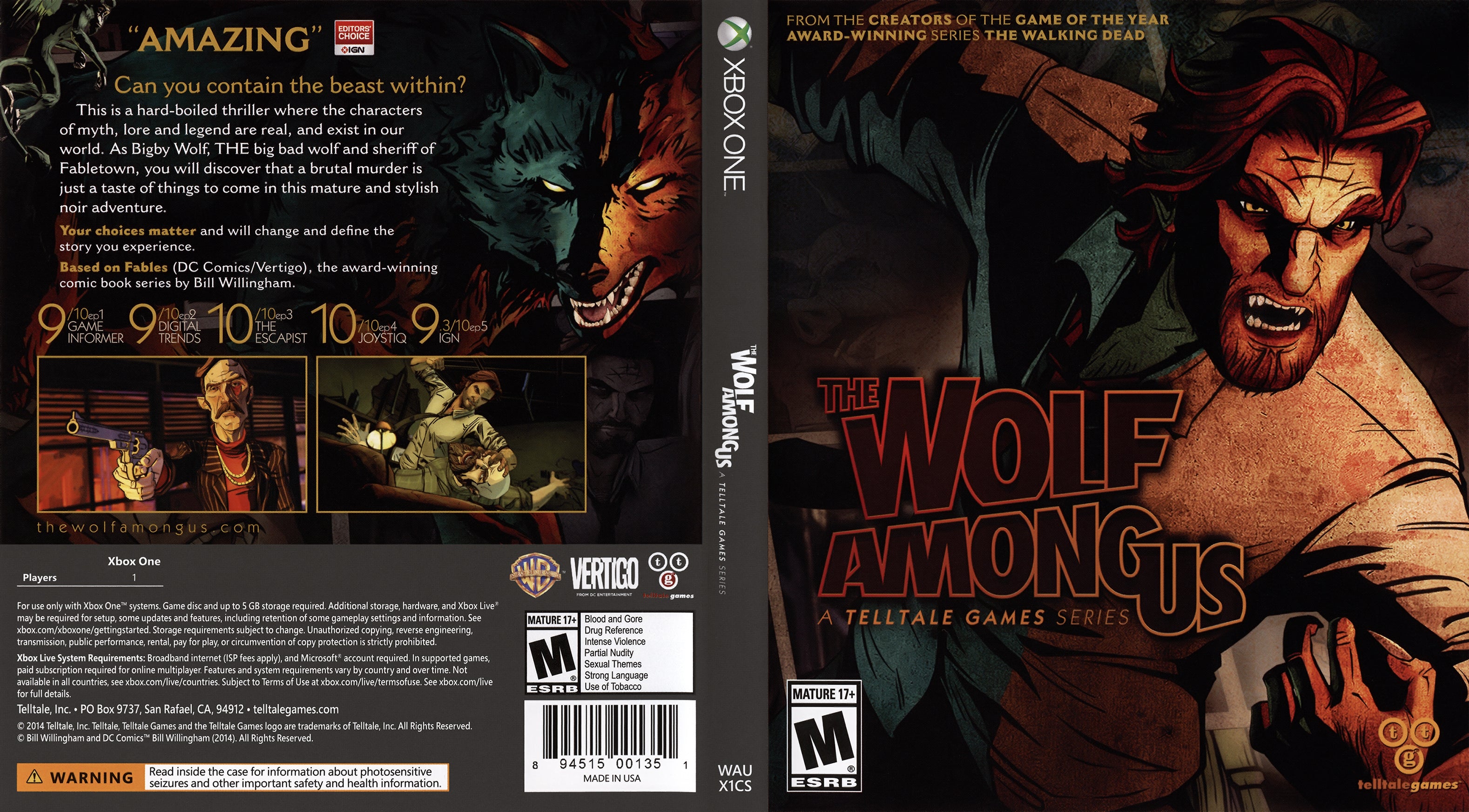 The Wolf Among Us - Xbox 360, Xbox 360