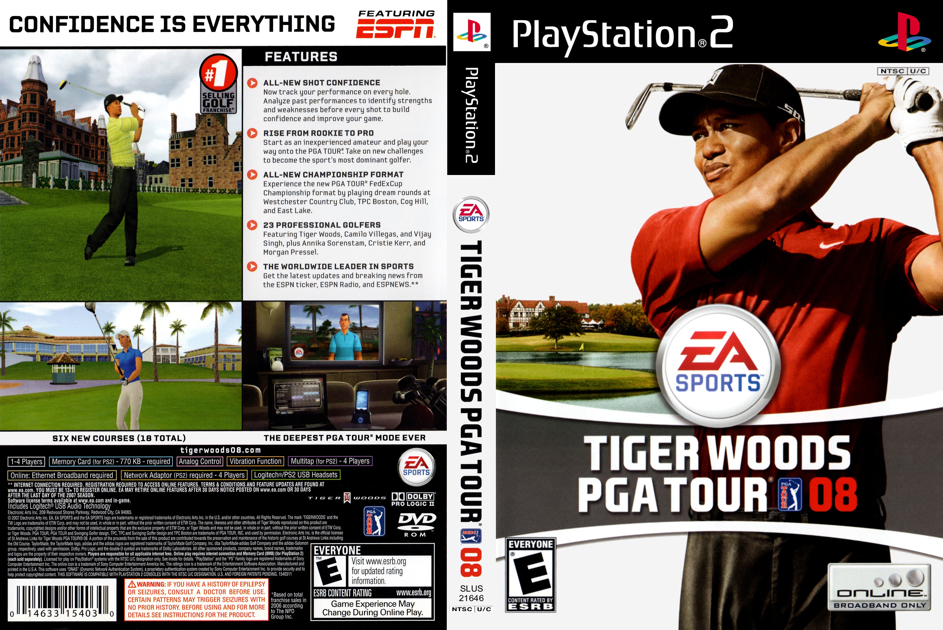 Tiger woods deals pga tour ps2