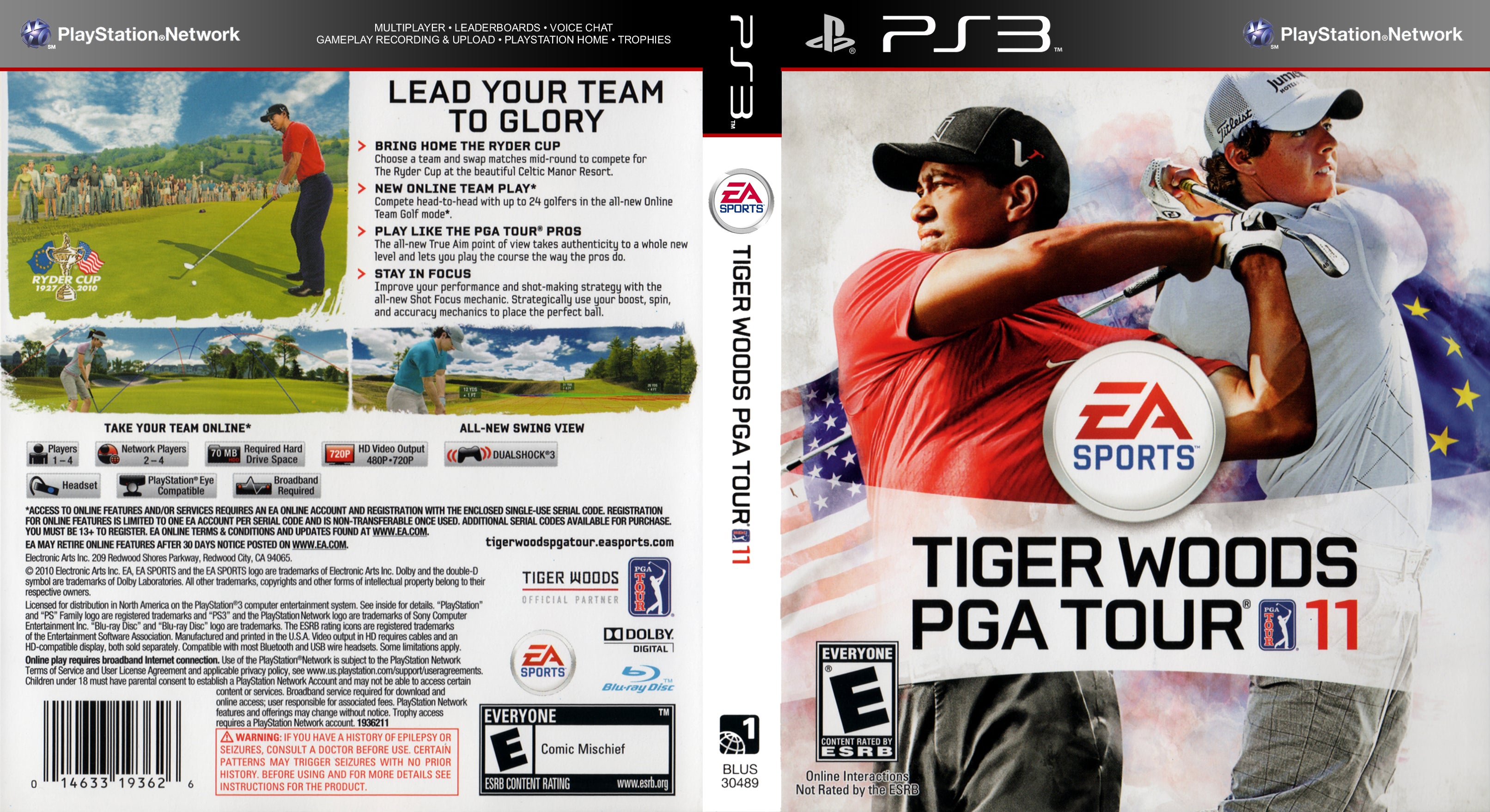 Tiger Woods PGA Tour 11 PS3 | Clarkade