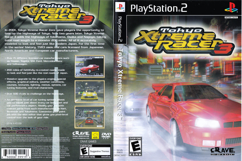 Tokyo Xtreme Racer 3 C PS2 Clarkade