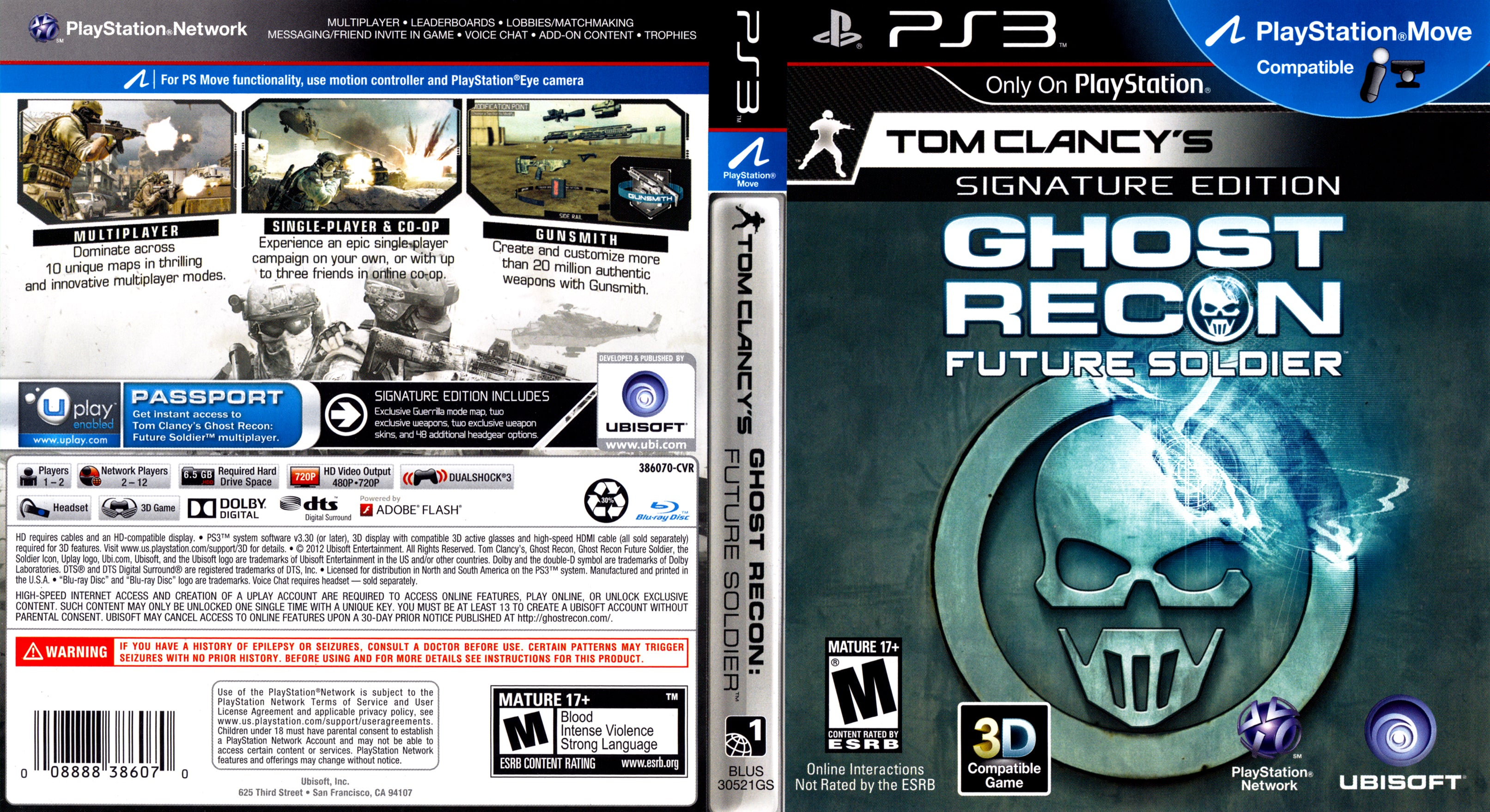 PS3 - Tom Clancy?s Ghost Recon: Future Soldier (Compatível PS Move) - waz