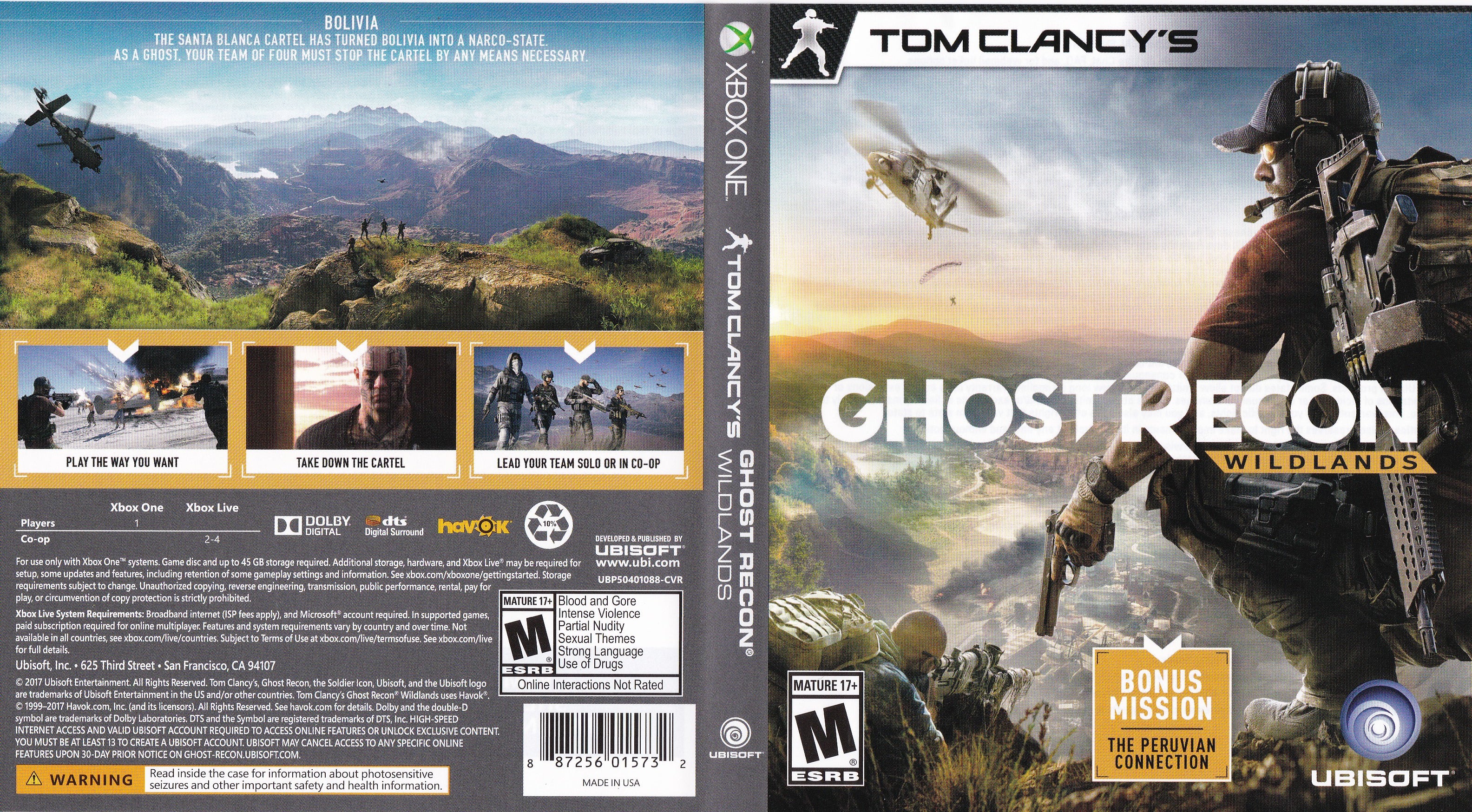 Tom Clancy's Ghost Recon Wildlands Xbox One