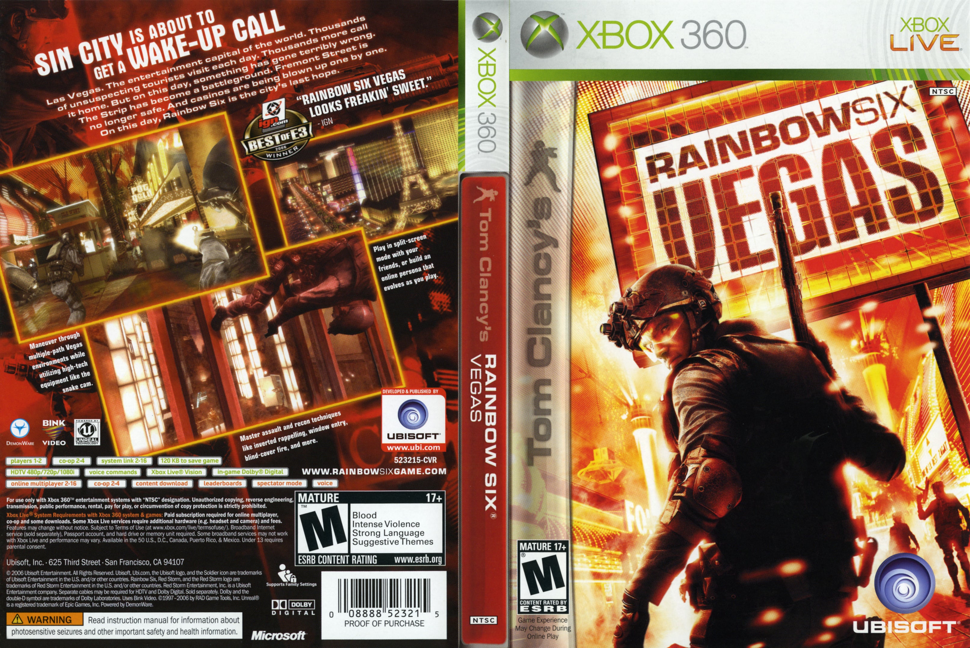 Tom Clancy's Rainbow Six Vegas - Renewed Xbox 360 Game | Tactical First-Person Shooter
