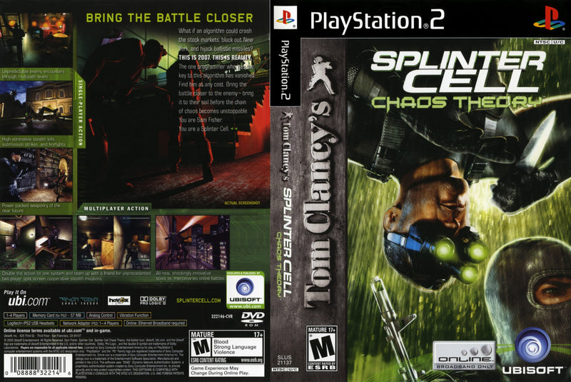 Splinter Cell Chaos Theory Playstation Ps2 [23060316]