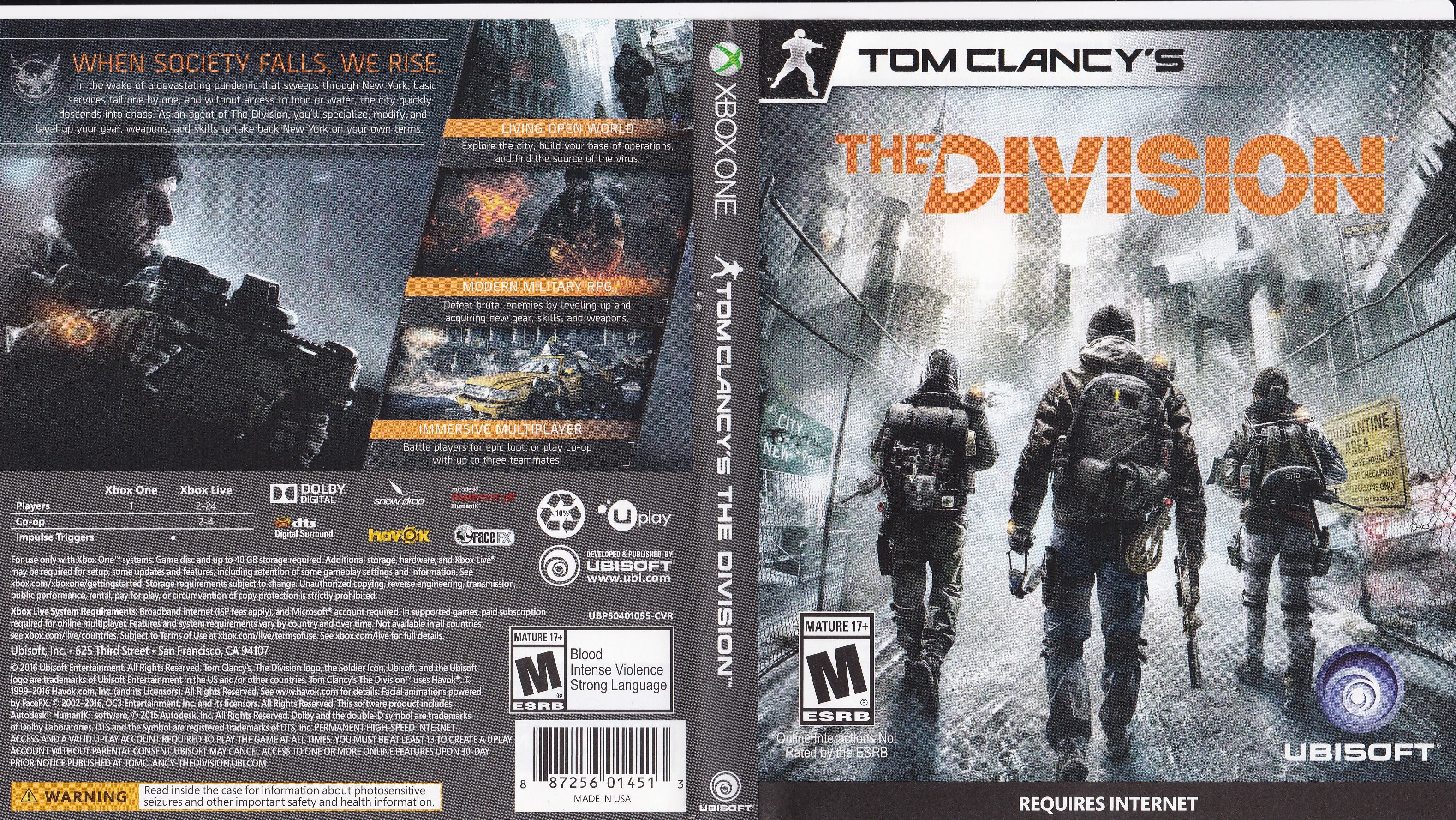 Tom Clancy's The Division Xbox One