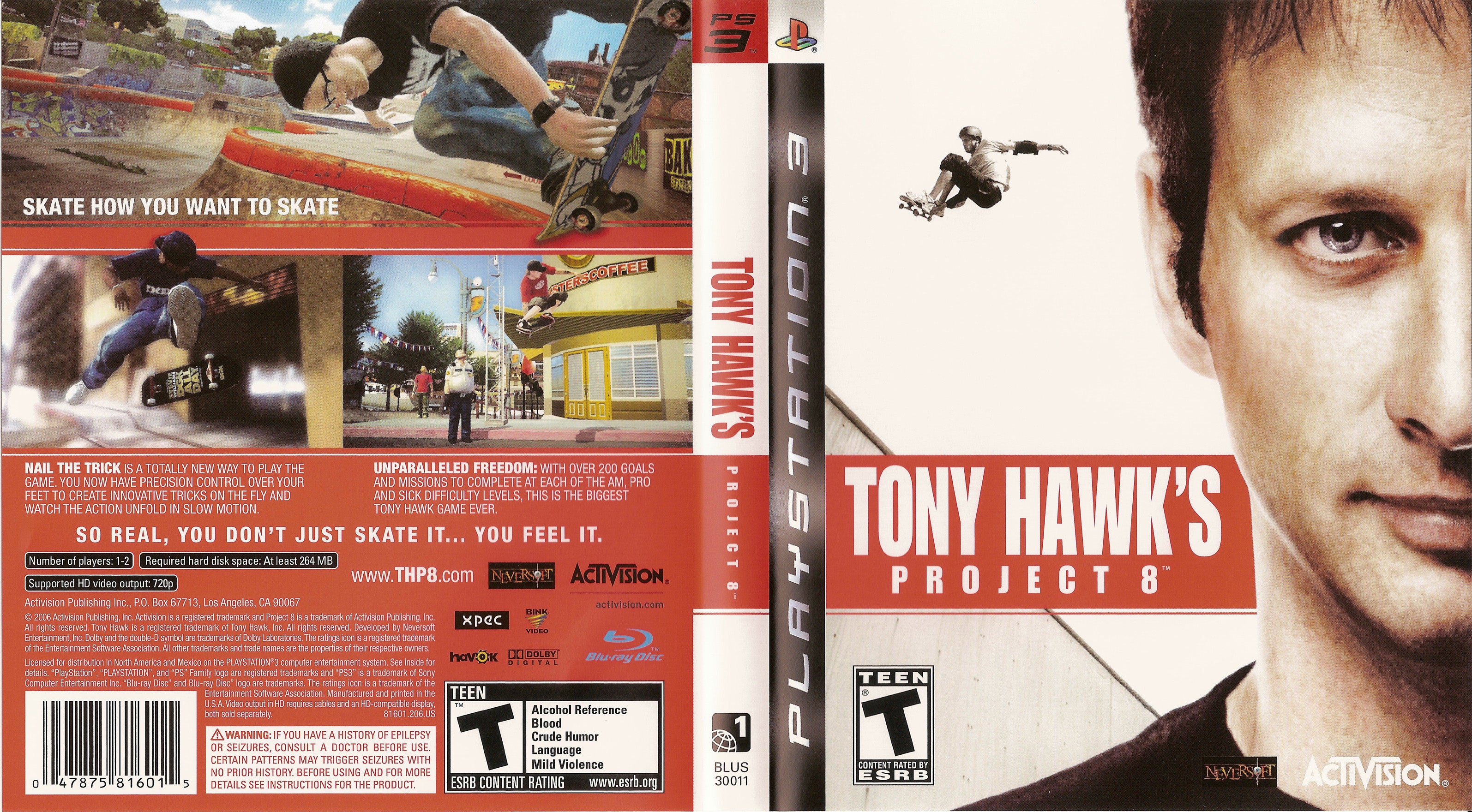 Tony Hawk's Project 8 PS3 | Clarkade