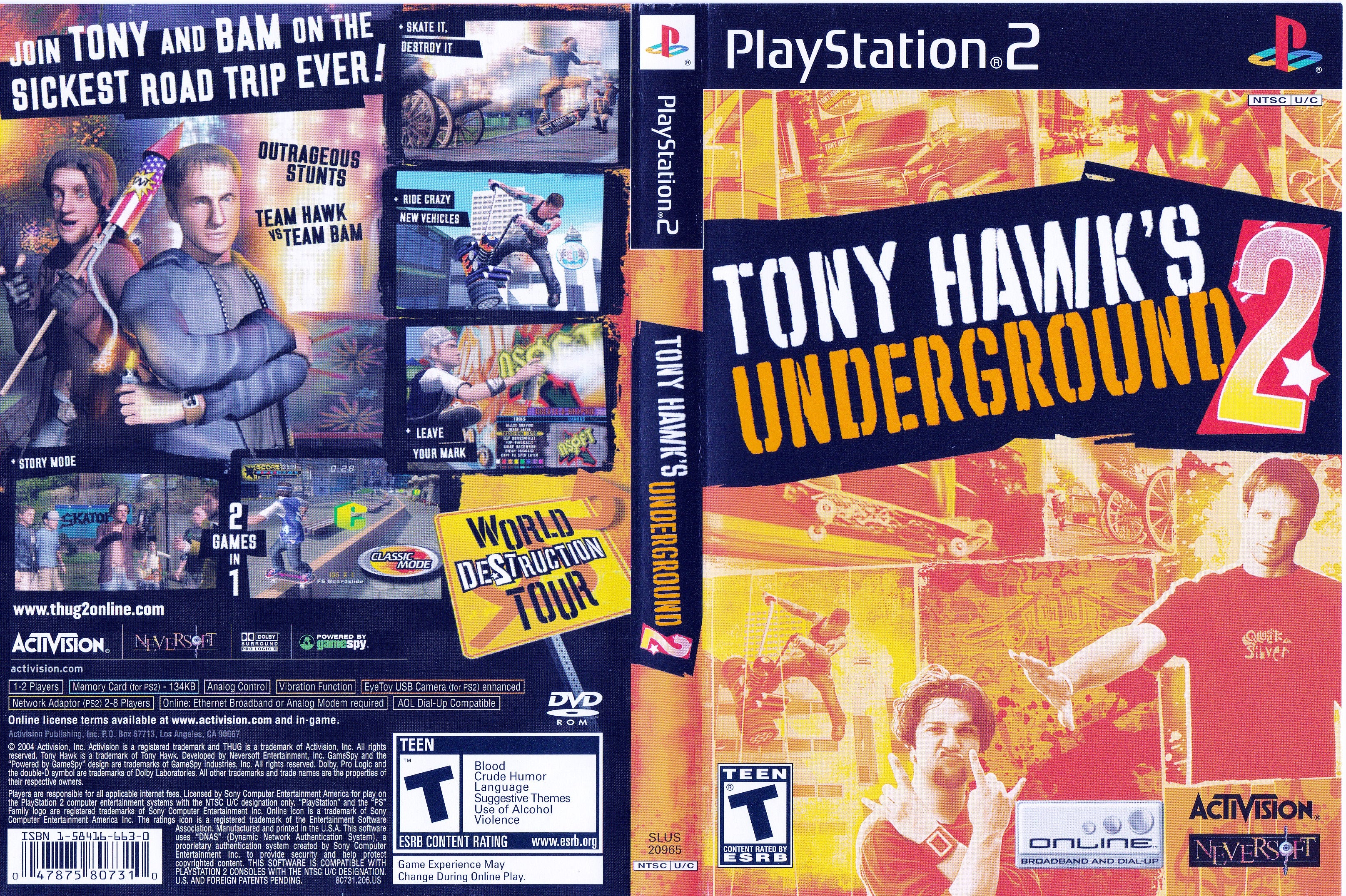 Tony Hawk's Underground 2 PS2