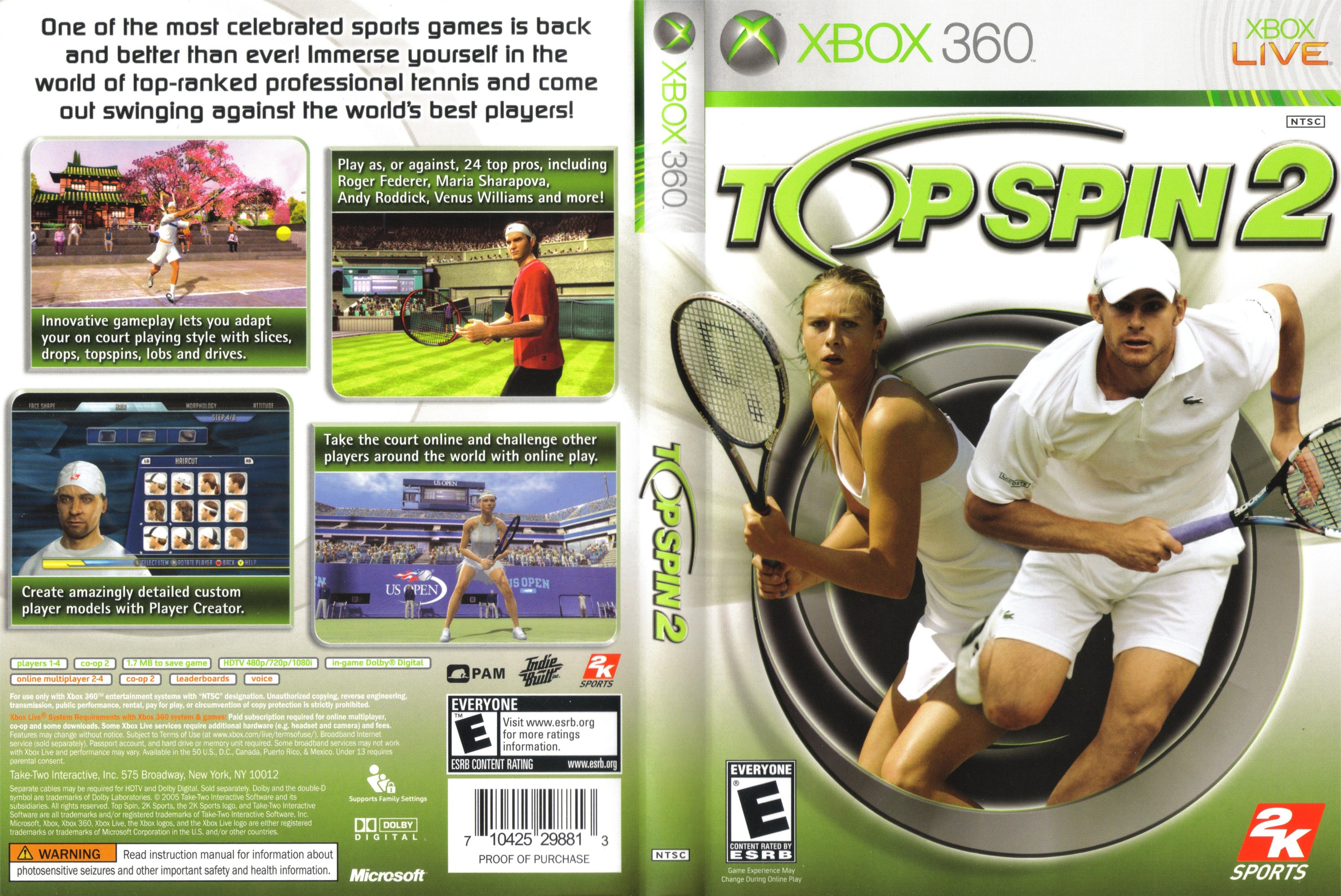 Jogo Top Spin 2 (Europeu) - Xbox 360 em Promoção na Americanas