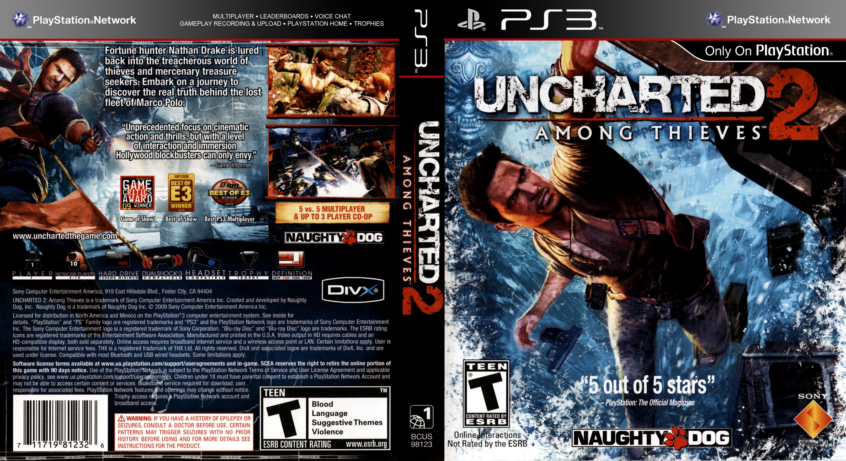 Uncharted + Uncharted 2 Dual Pack - PS3