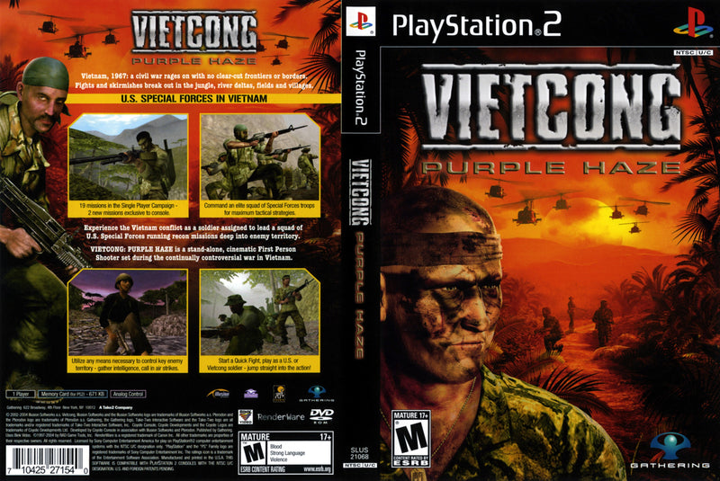 Sony Vietcong Purple Haze - PlayStation 2 (renovado