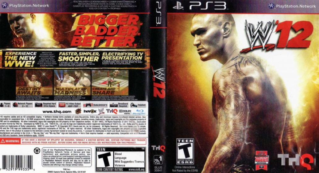 WWE 12 PS3