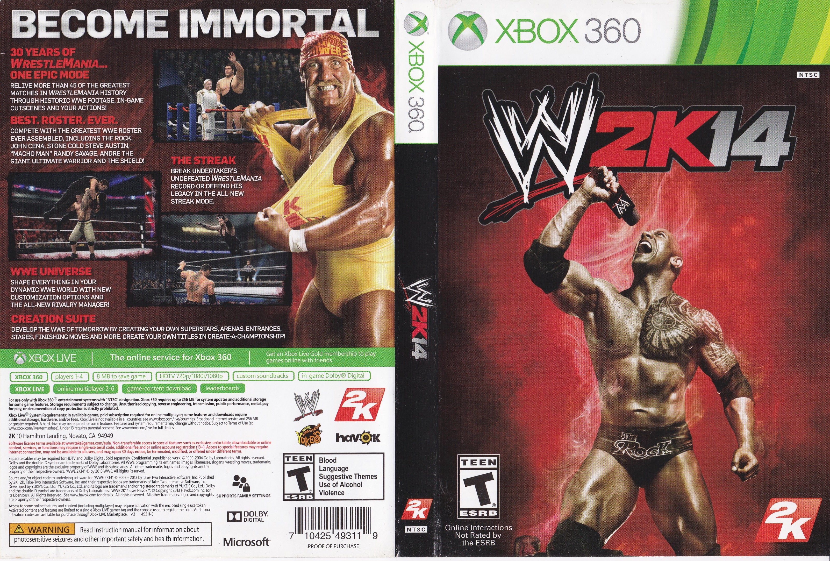 WWE 2K14 Xbox 360