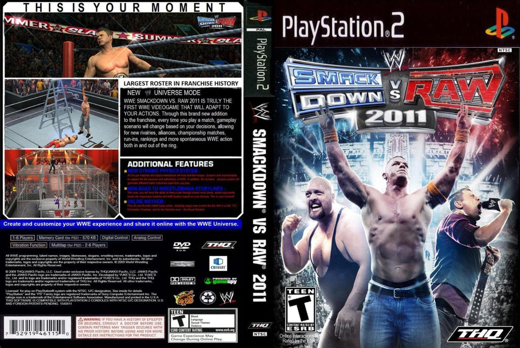 WWE SmackDown vs Raw 2011 PS2
