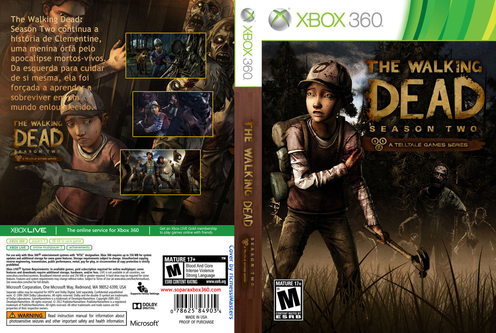 Jogo The Walking Dead - Season Two Xbox 360 Física Original