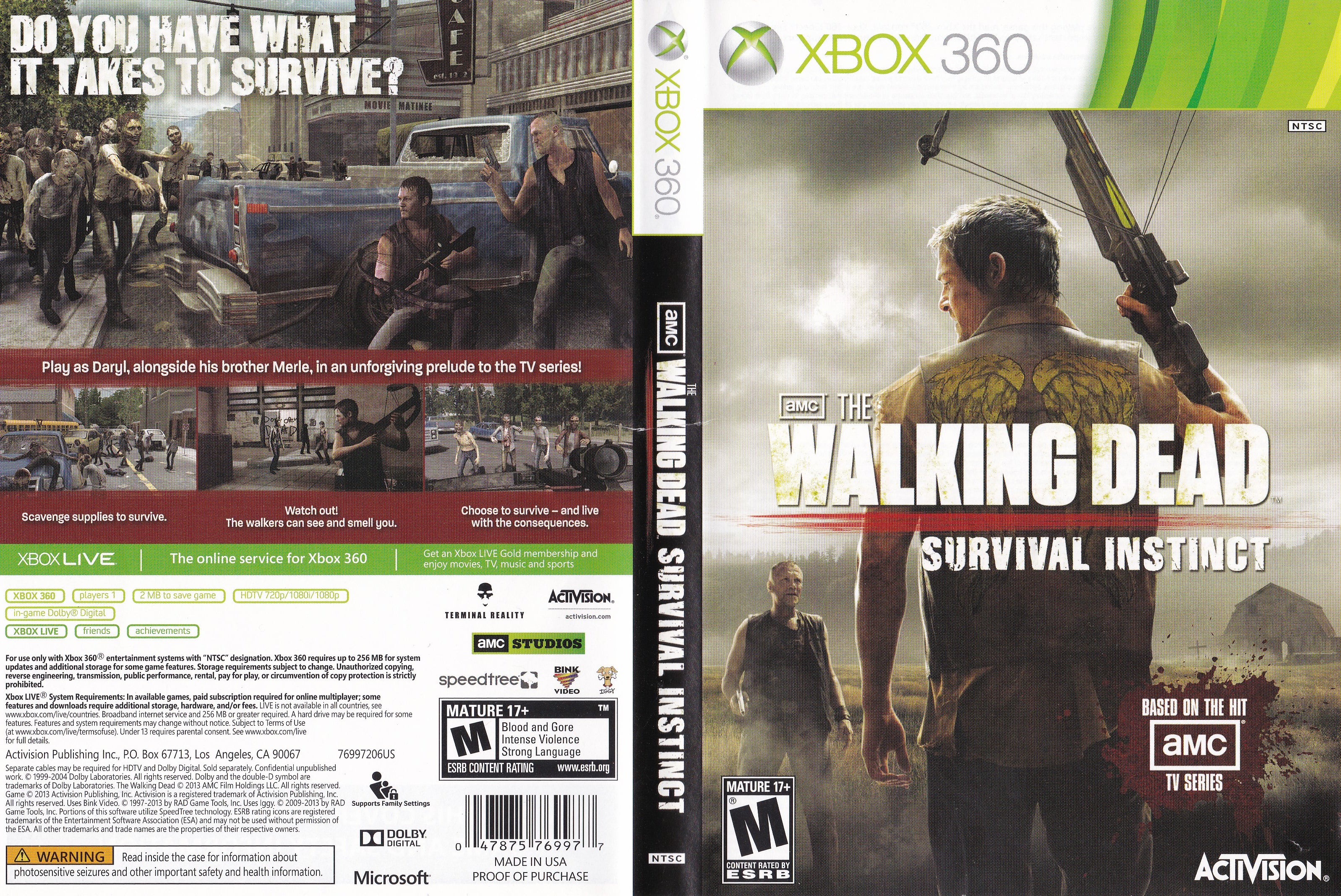 The Walking Dead Survival Instinct Xbox 360